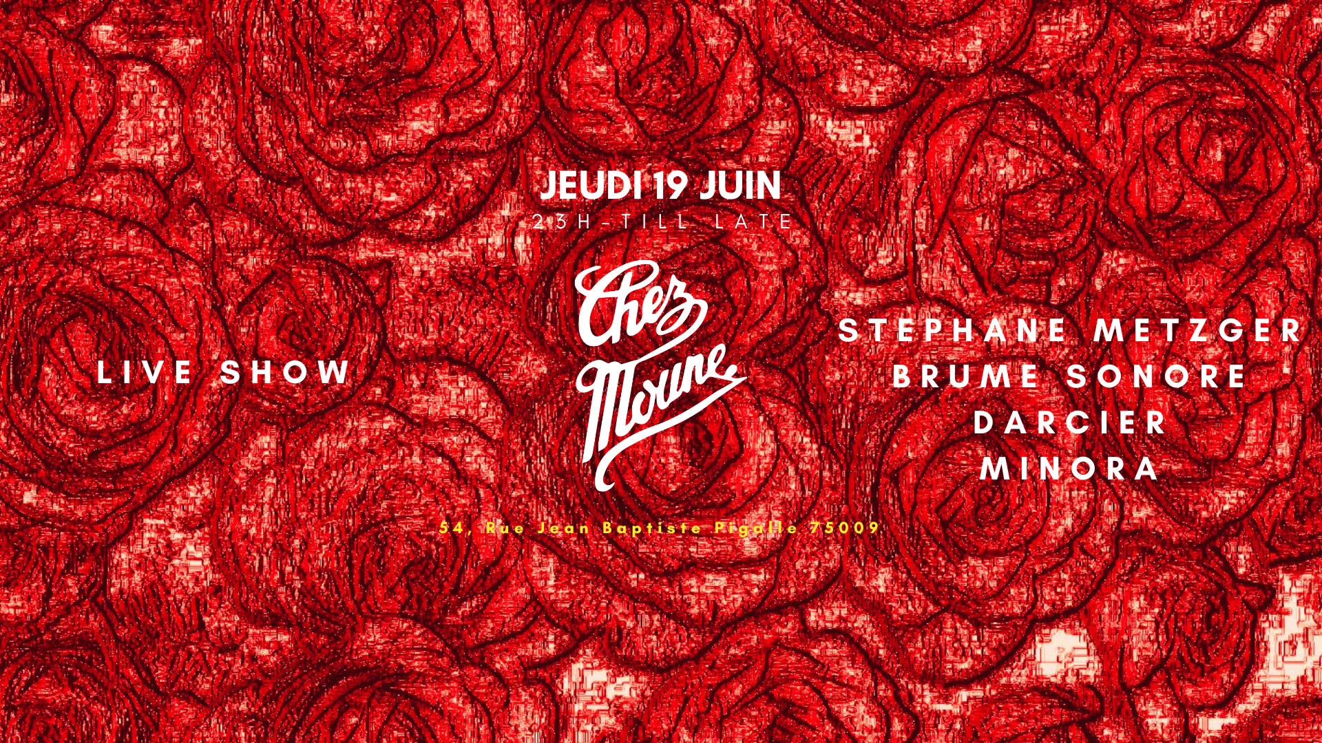 Brume Sonore, Metzger, Darcier & Minora : Thursday @ Pigalle Cover