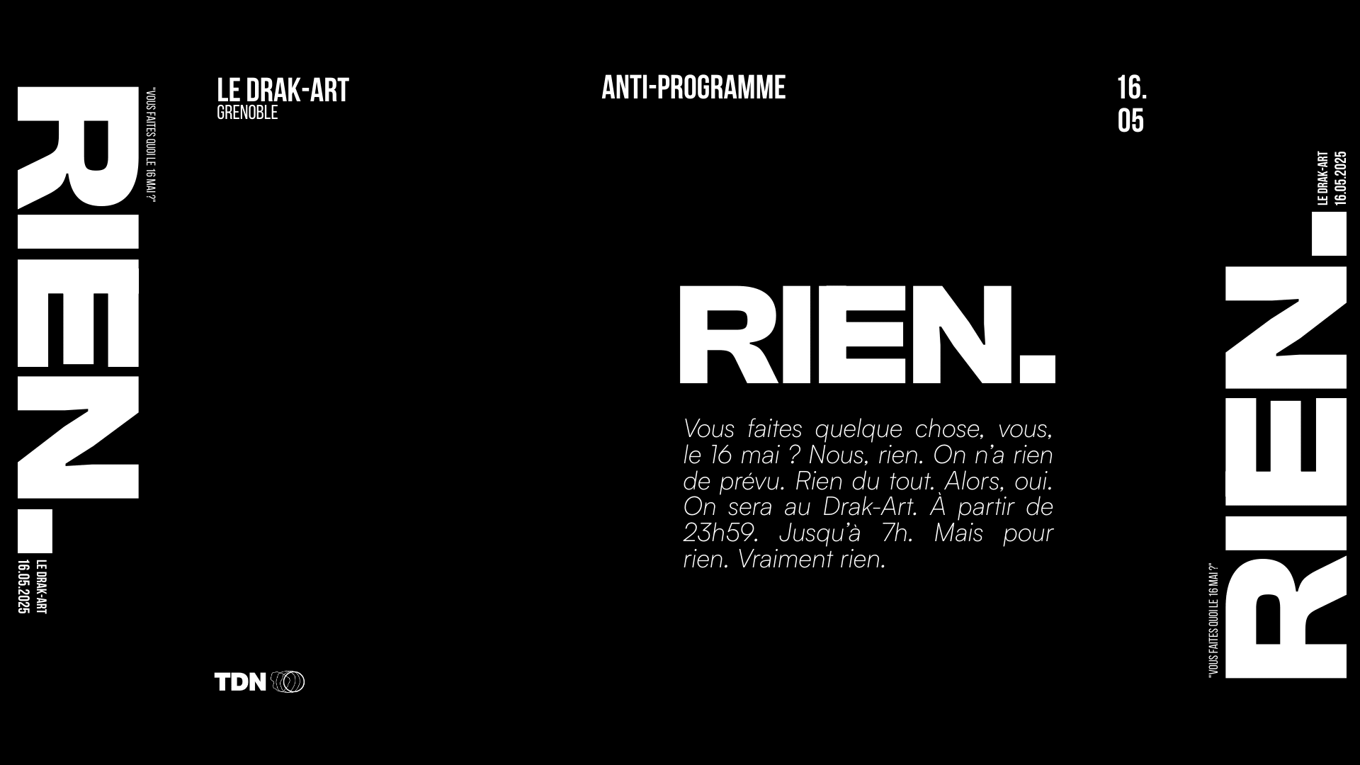 Rien. Cover