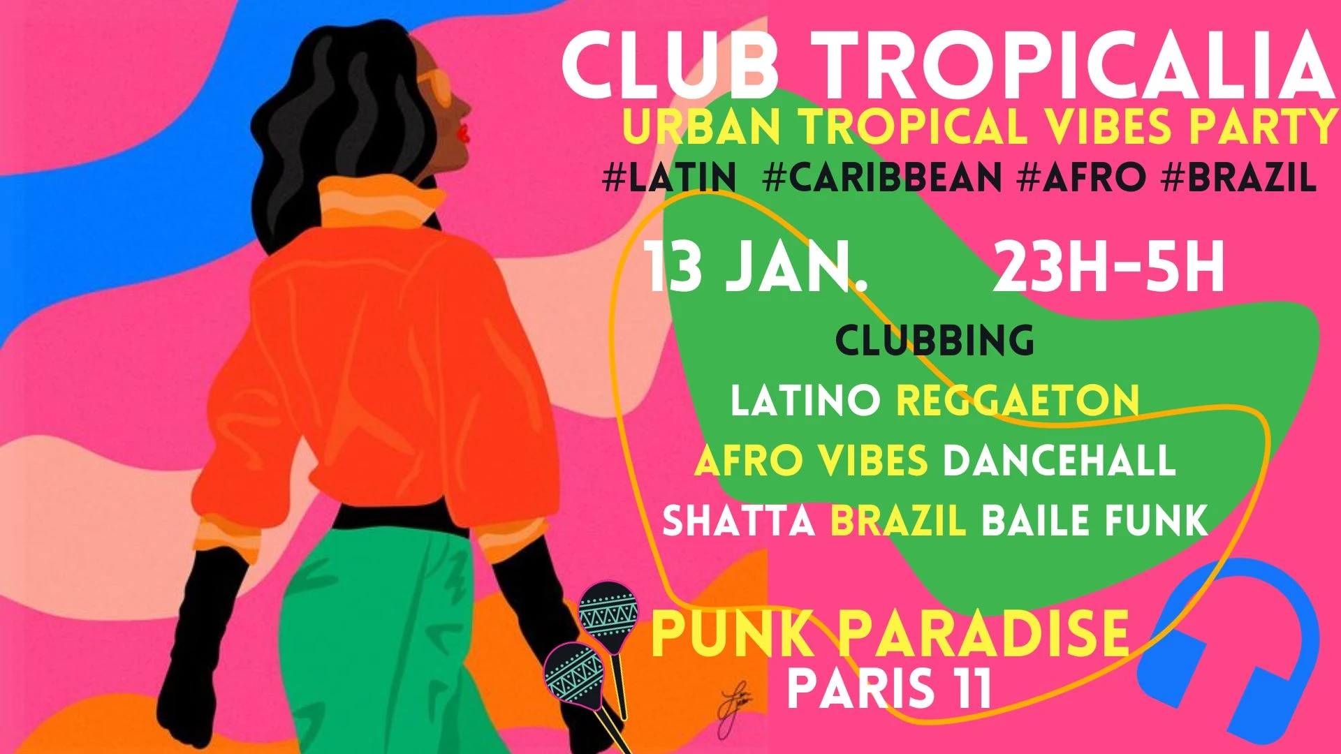 Club Tropicalia 13/1 ~ Latin, Afro, Caribbean, Brazil Party! Cover