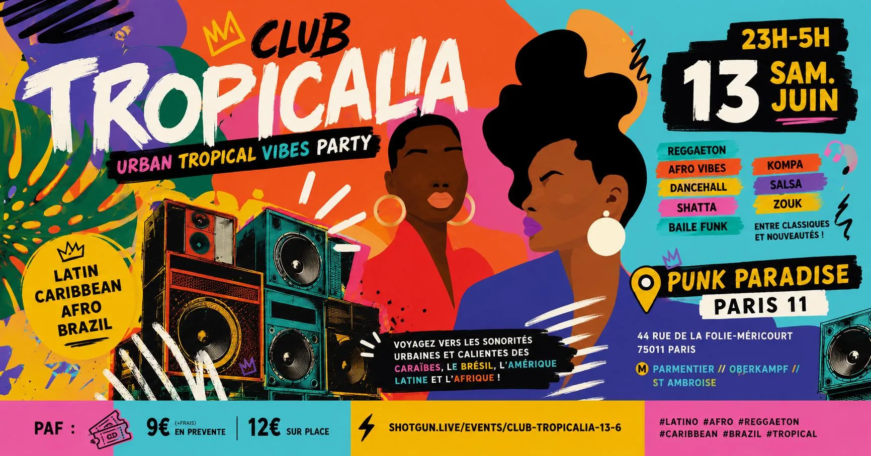 Club Tropicalia 13/6 ~ Afro, Latin, Caribbean, Brazil Vibes! Cover