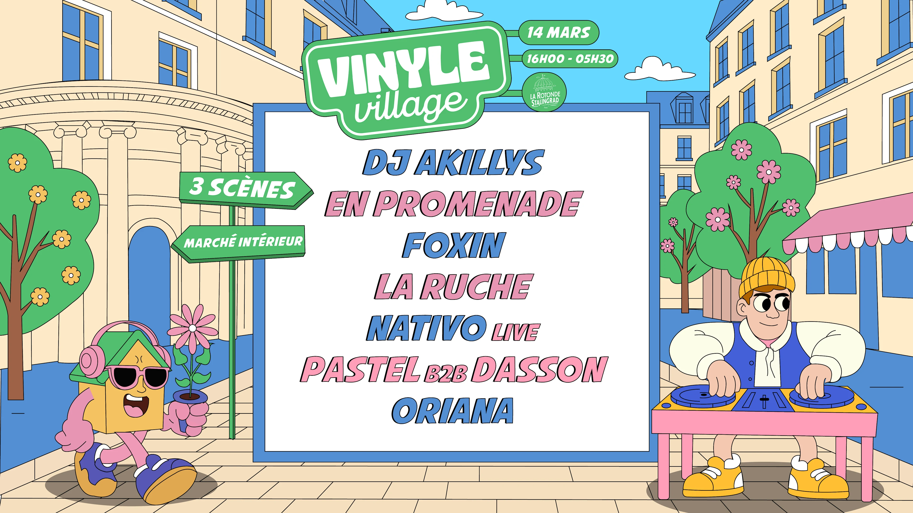 Places Dispo À L’Entrée - Vinyle Village · Spring Edition Cover