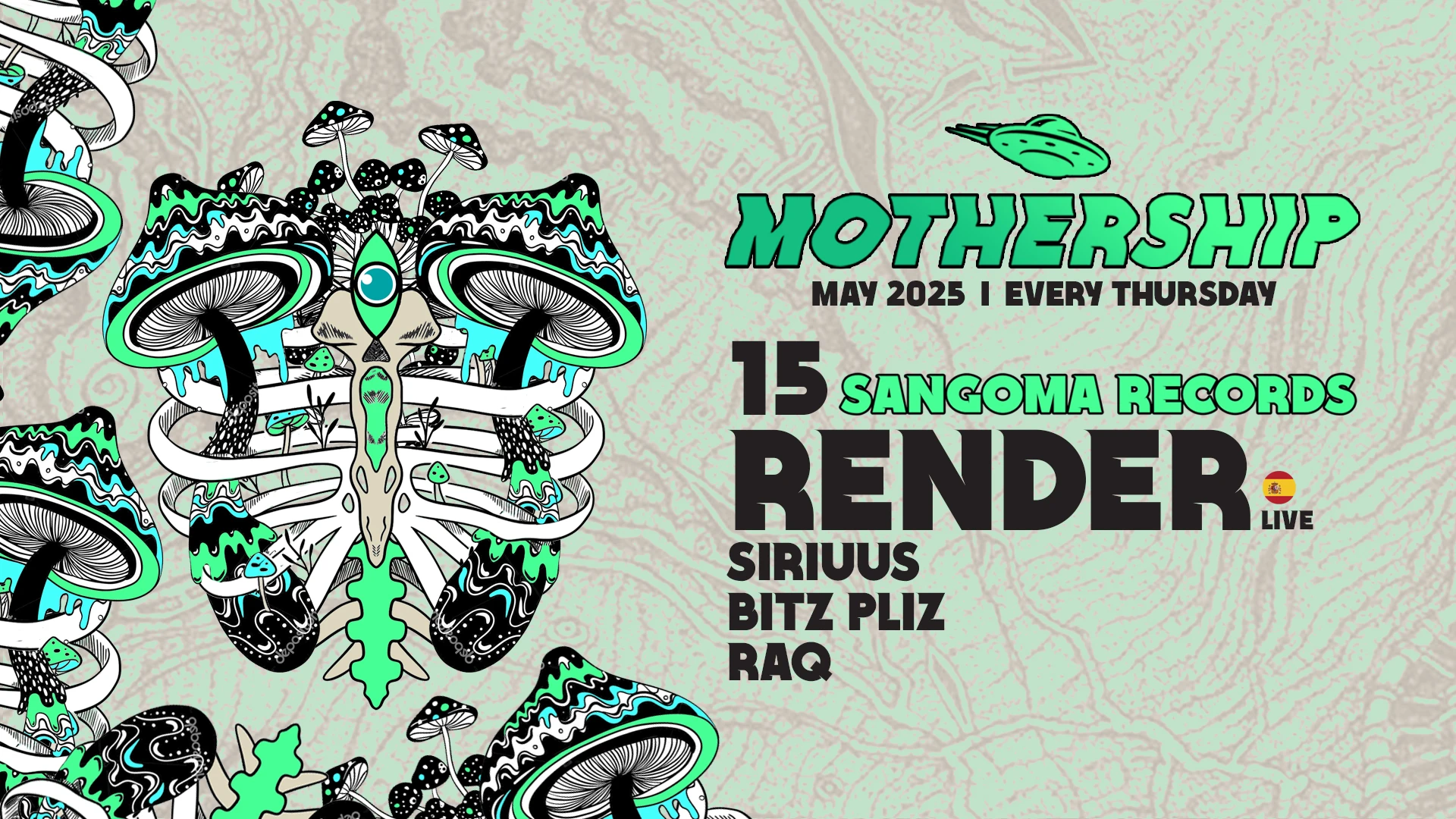 Mothership X Sangoma Records Cover