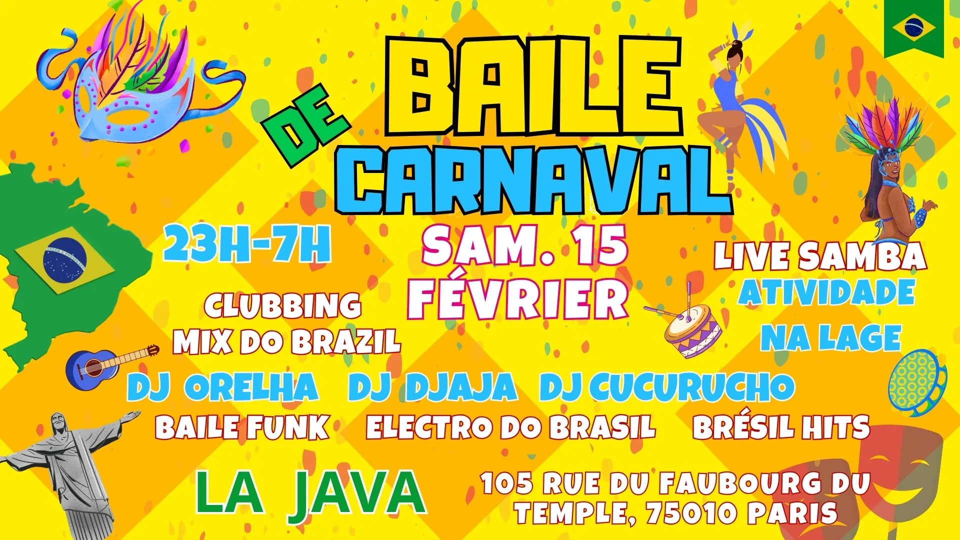 Baile De Carnaval !! Brazil Vibes Party À La Java Cover