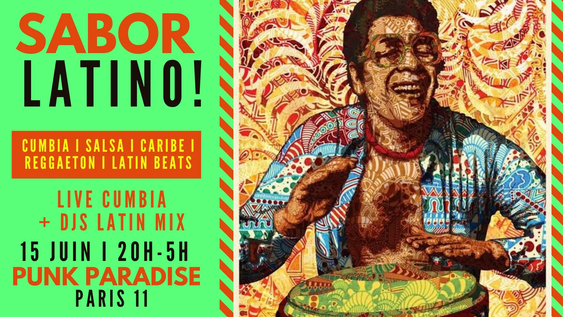 Sabor Latino 15/6 ~ Fiesta Latin Vibes Live Et Clubbing !! Cover