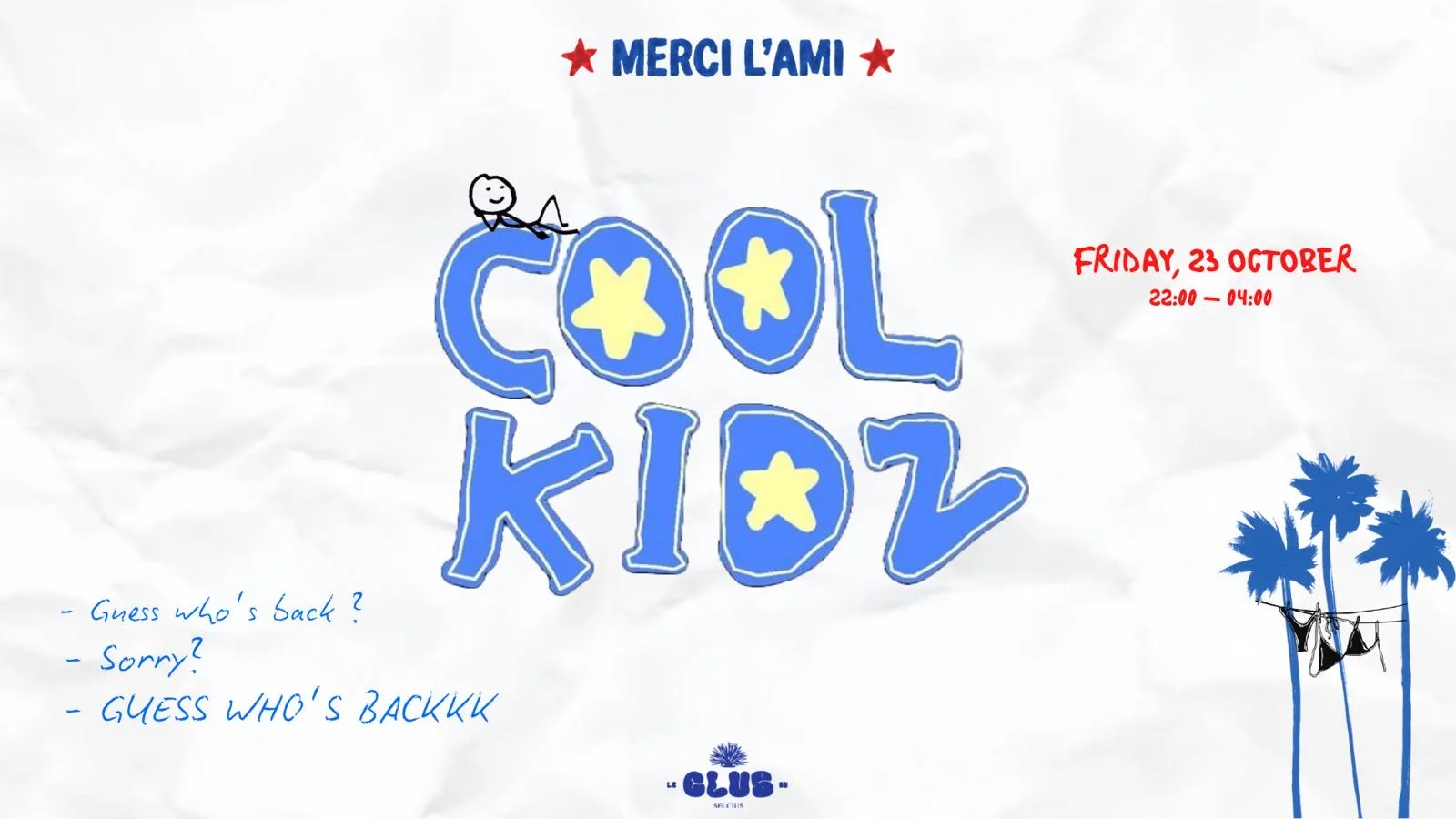 Merci L’Ami - Cool Kids Cover