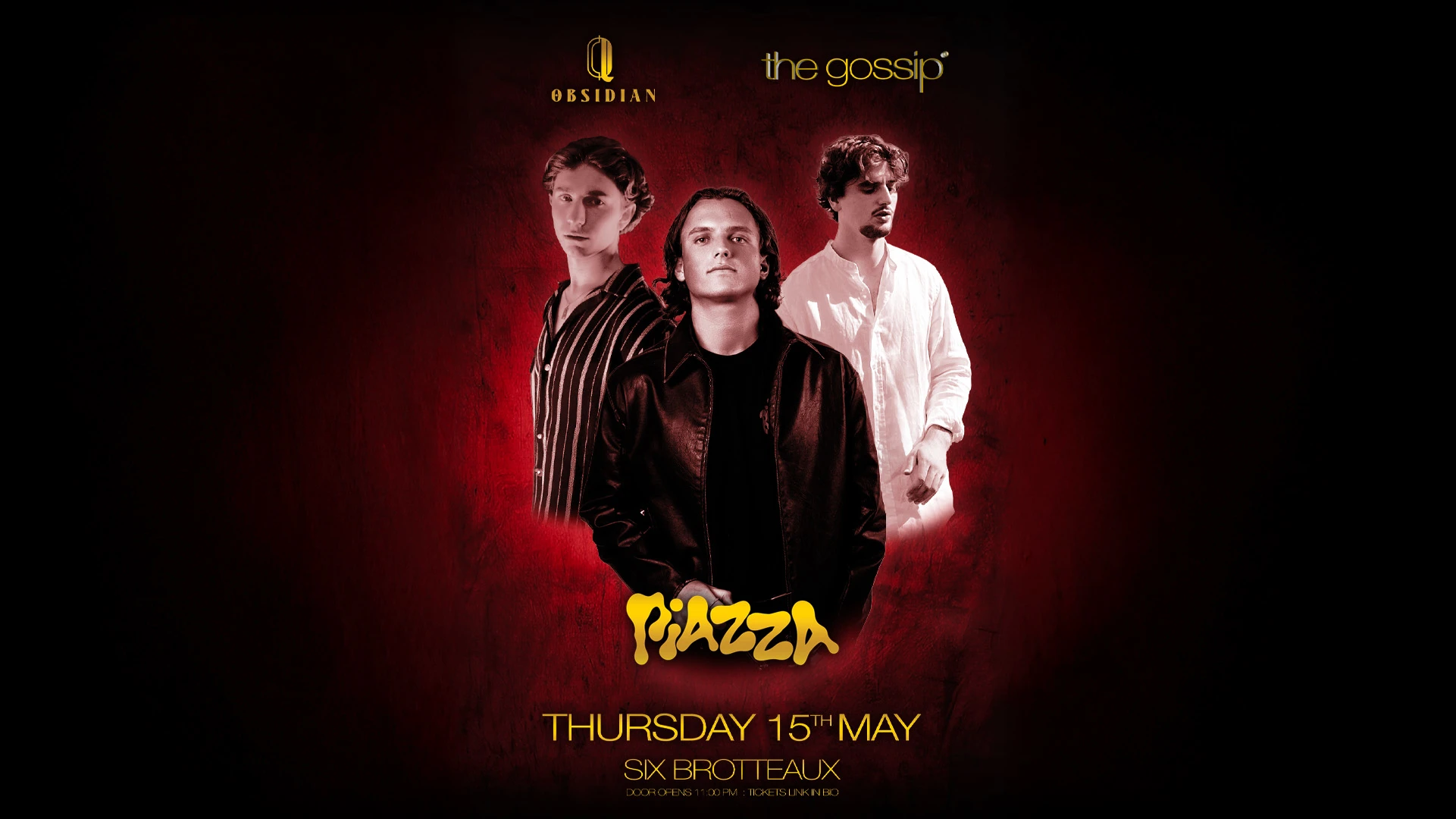 The Gossip X Obsidian // Six Brotteaux // 15th May Cover