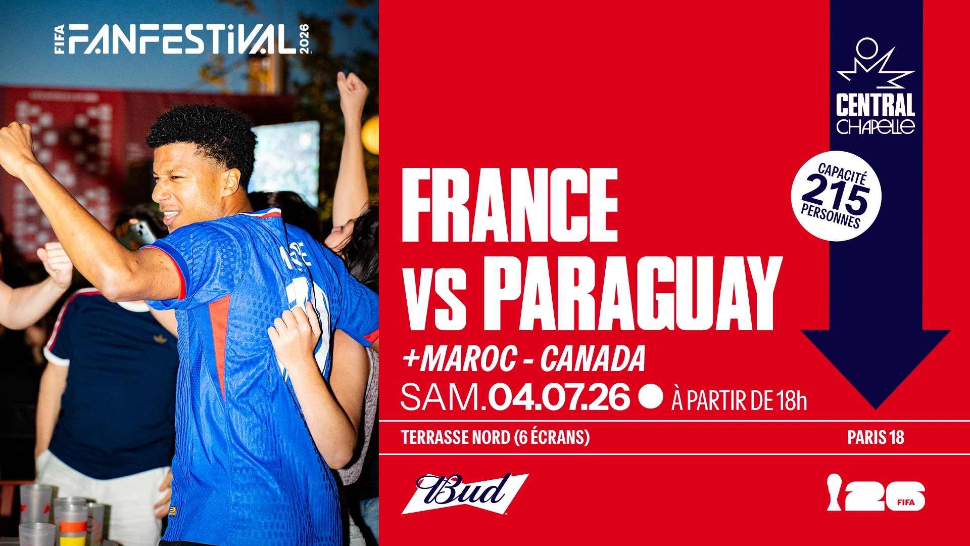 France - Paraguay + Maroc - Canada — Central Chapelle Cover