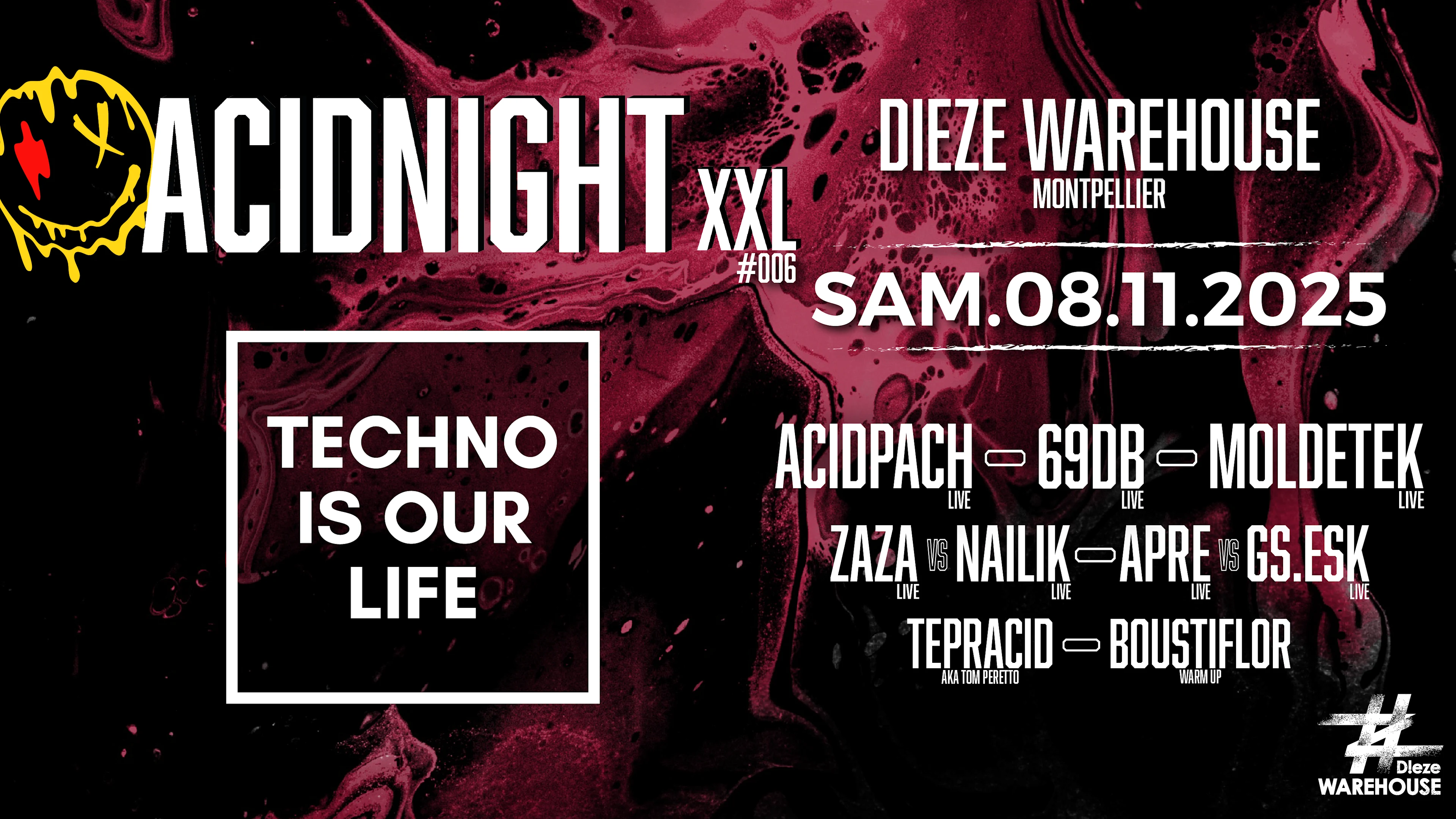 Techno Is Our Life Presente Acidnight #006 Xxl Cover