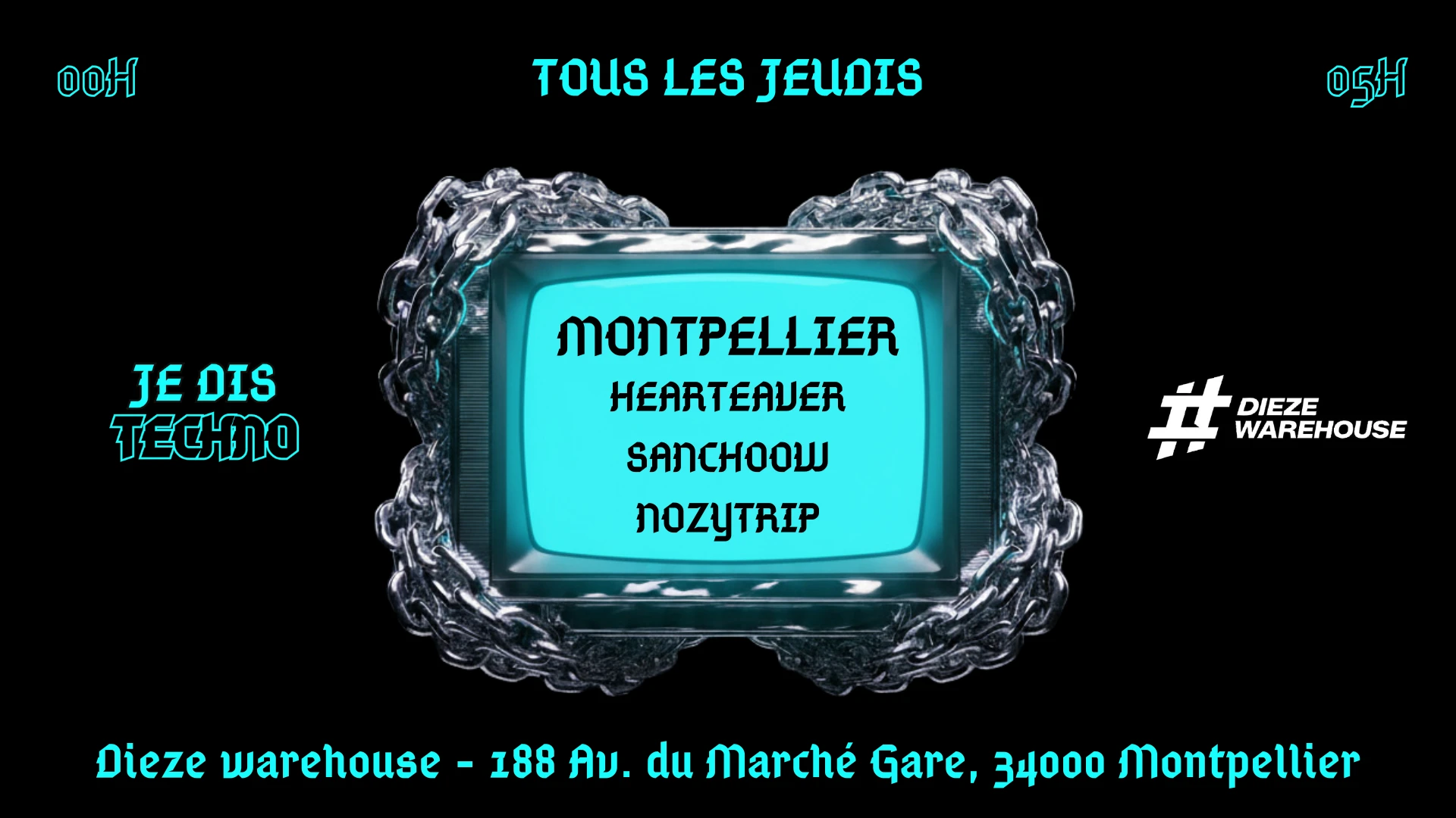 Je Dis Techno - Dieze Warehouse - 07/05 Cover