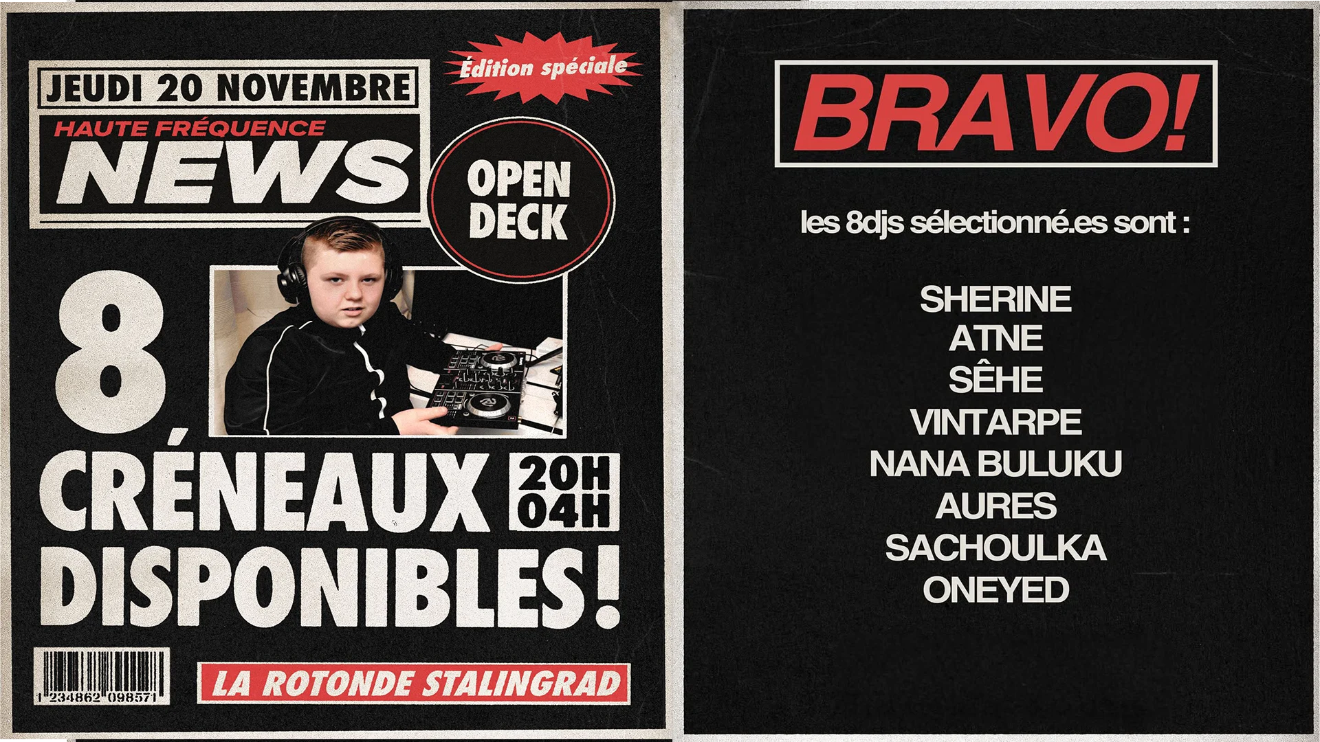 Haute Fréquence #14 - Open Decks Only Cover