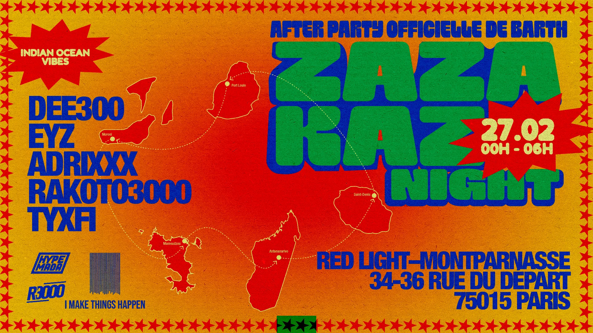 Zaza Kaz Night - Barth Official After Party Cover
