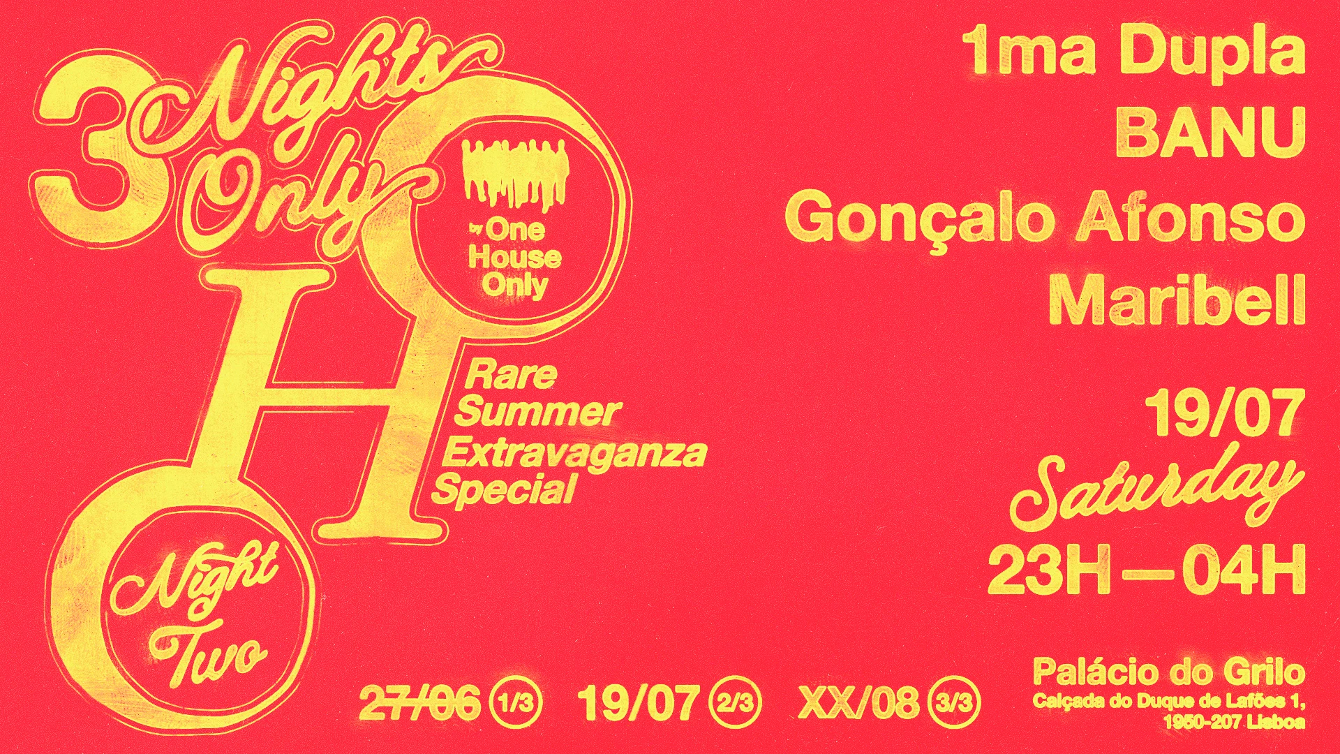3 Nights Only / Night 2 Cover