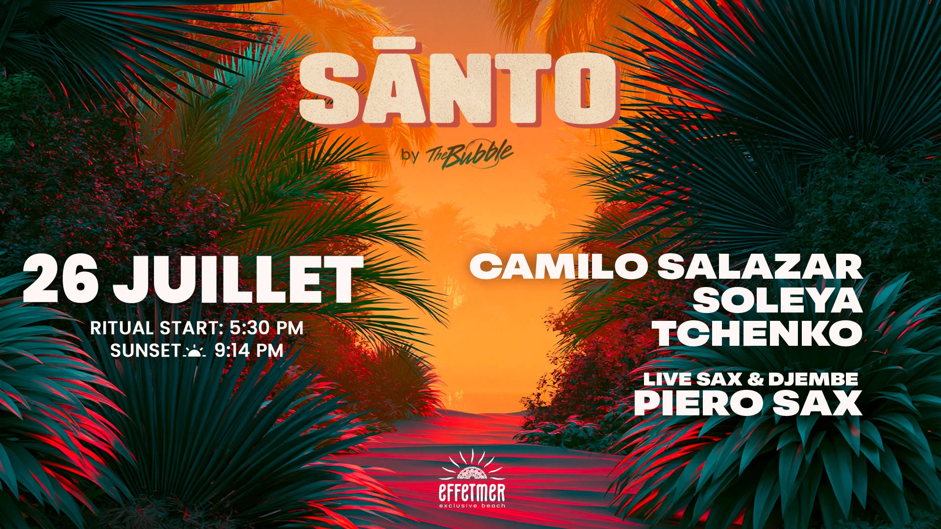Santo 26 Juillet - Your Sunday Ritual On The Beach Cover