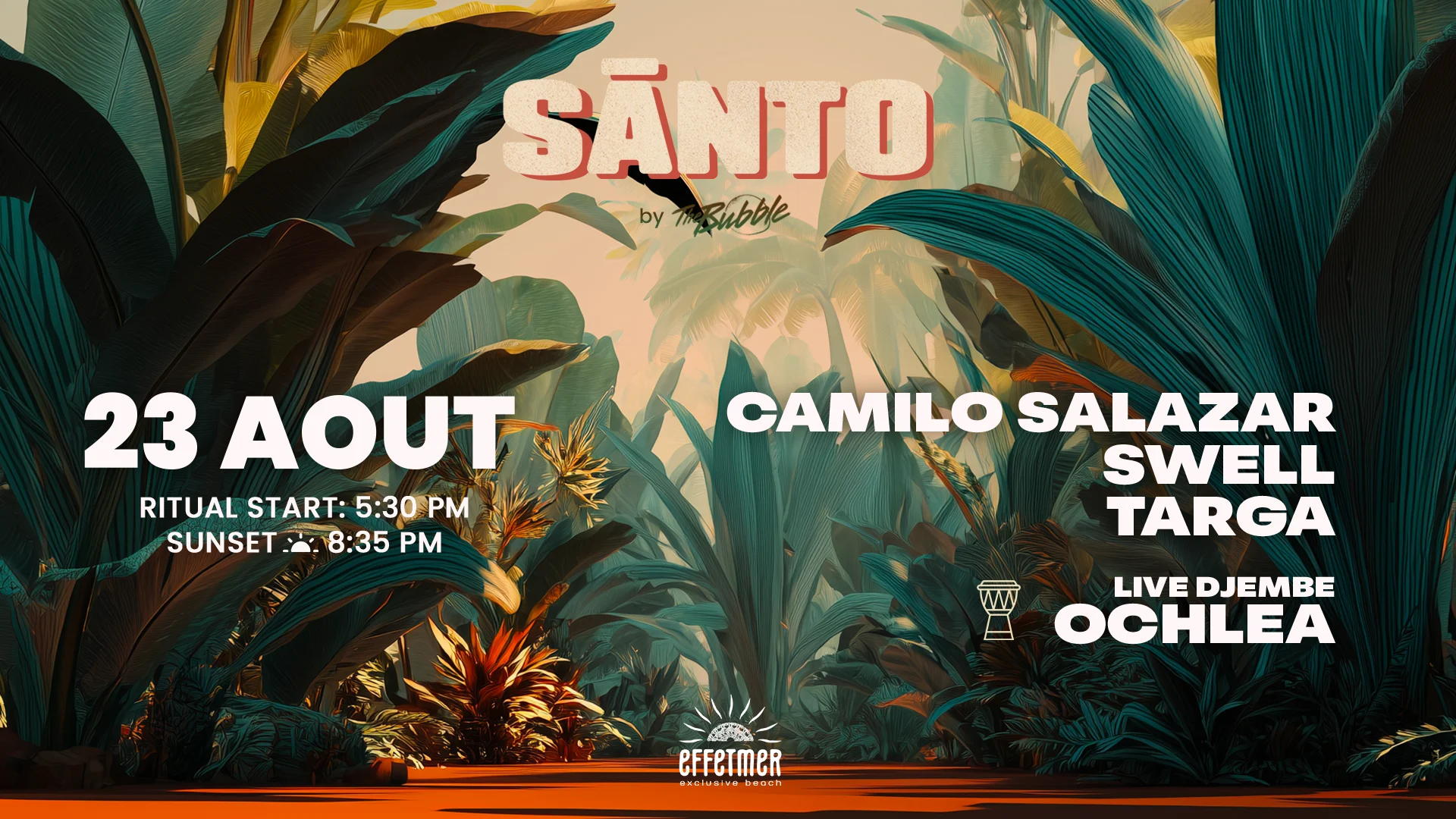 Santo 23 Aout - Your Sunday Ritual On The Beach Cover