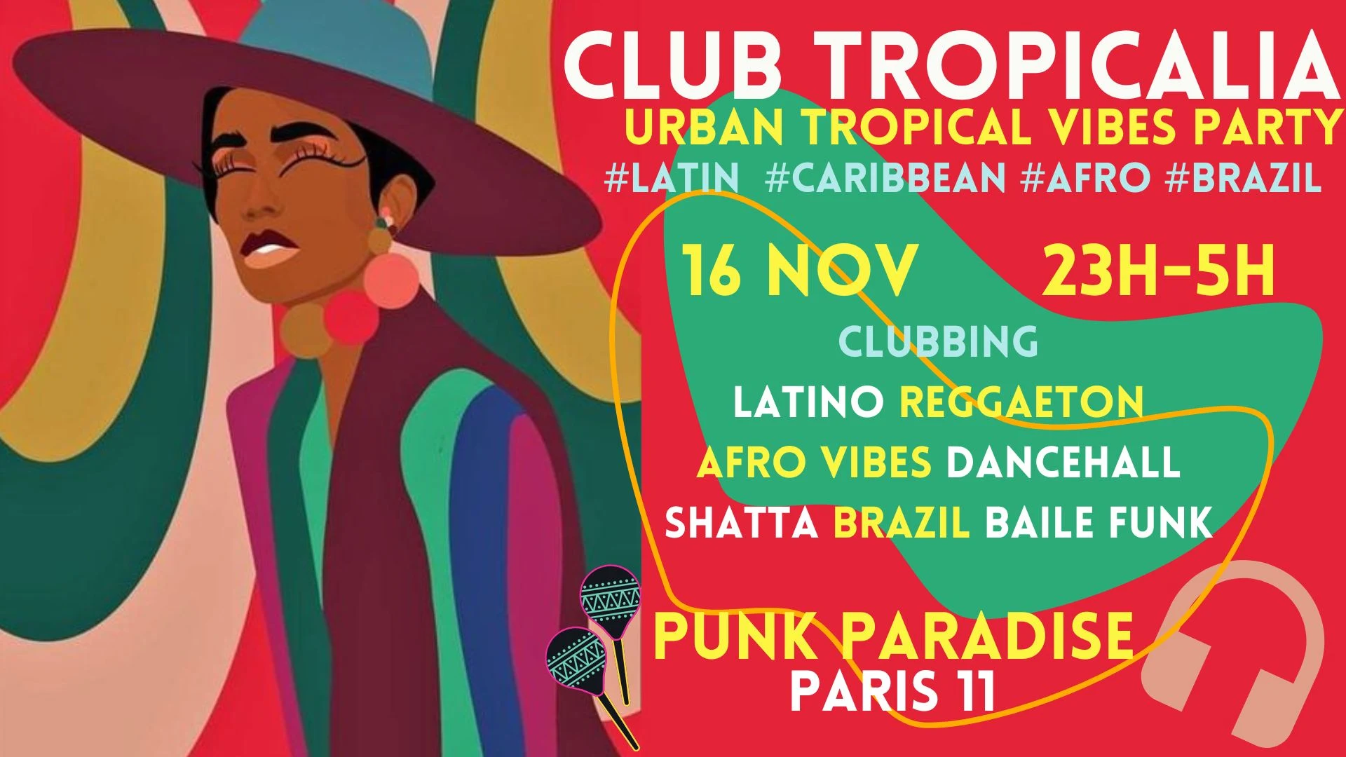 Club Tropicalia 16/11 ~Afro, Latin, Caribbean, Brazil Vibes! Cover