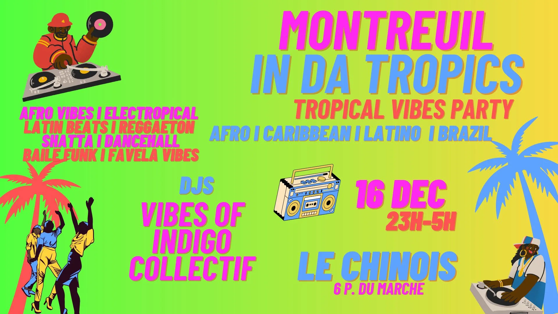 Montreuil Is Tropical 16/12 ~ Club Afro/Latin/Caribbean/Br ! Cover