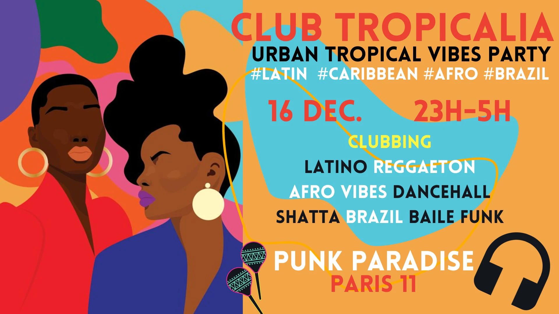 Club Tropicalia 16/12 ~Latin, Afro, Caribbean, Brazil Party! Cover
