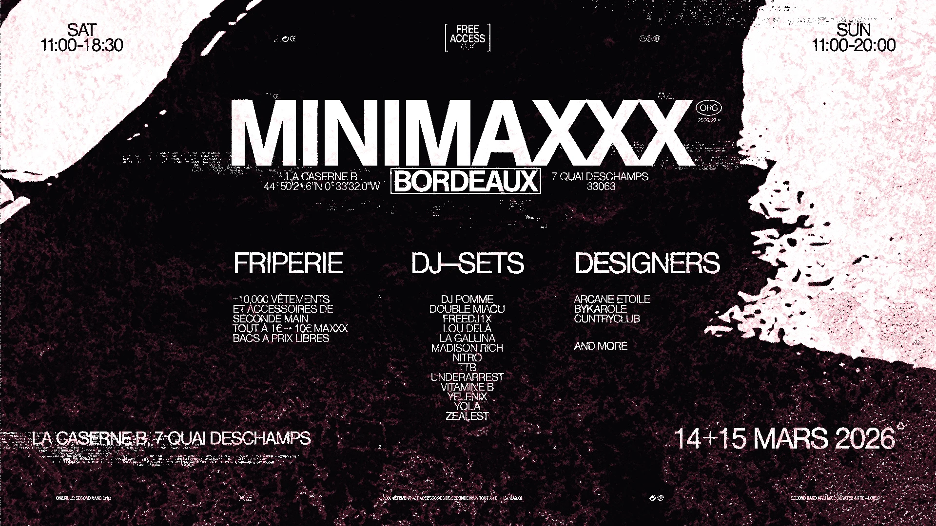 [Bordeaux] Friperie + Dj-Sets + Designers Cover