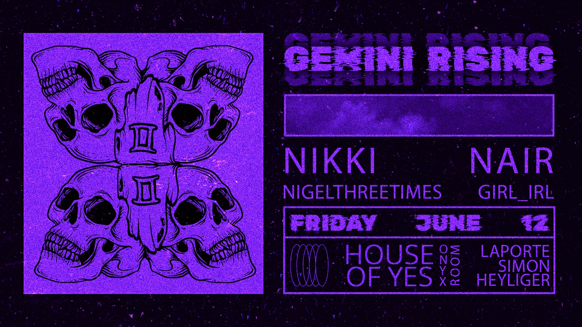 Gemini Rising: Nikki Nair, Nigelthreetimes, Girl_Irl Cover