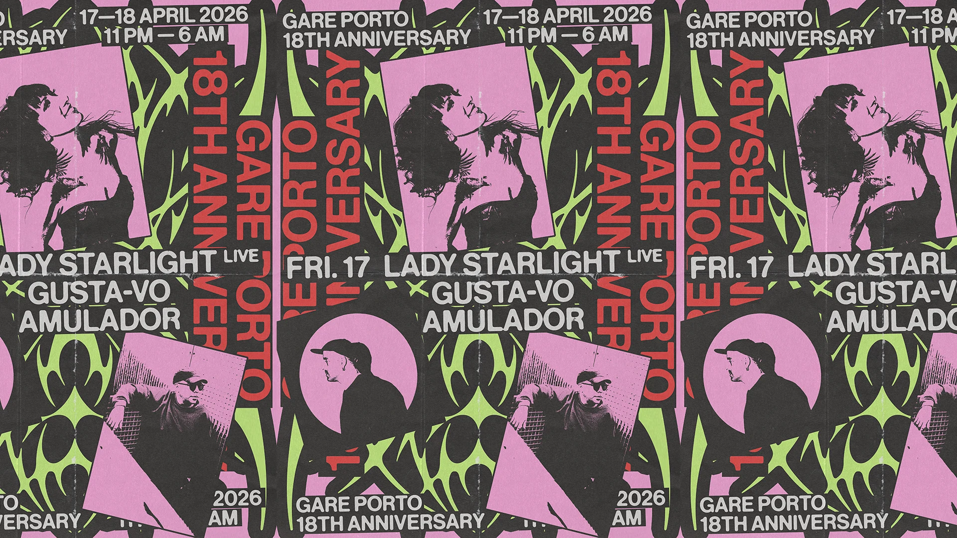 18th Anniversary W/ Lady Starlight Live, Gusta-Vo, Amulador Cover