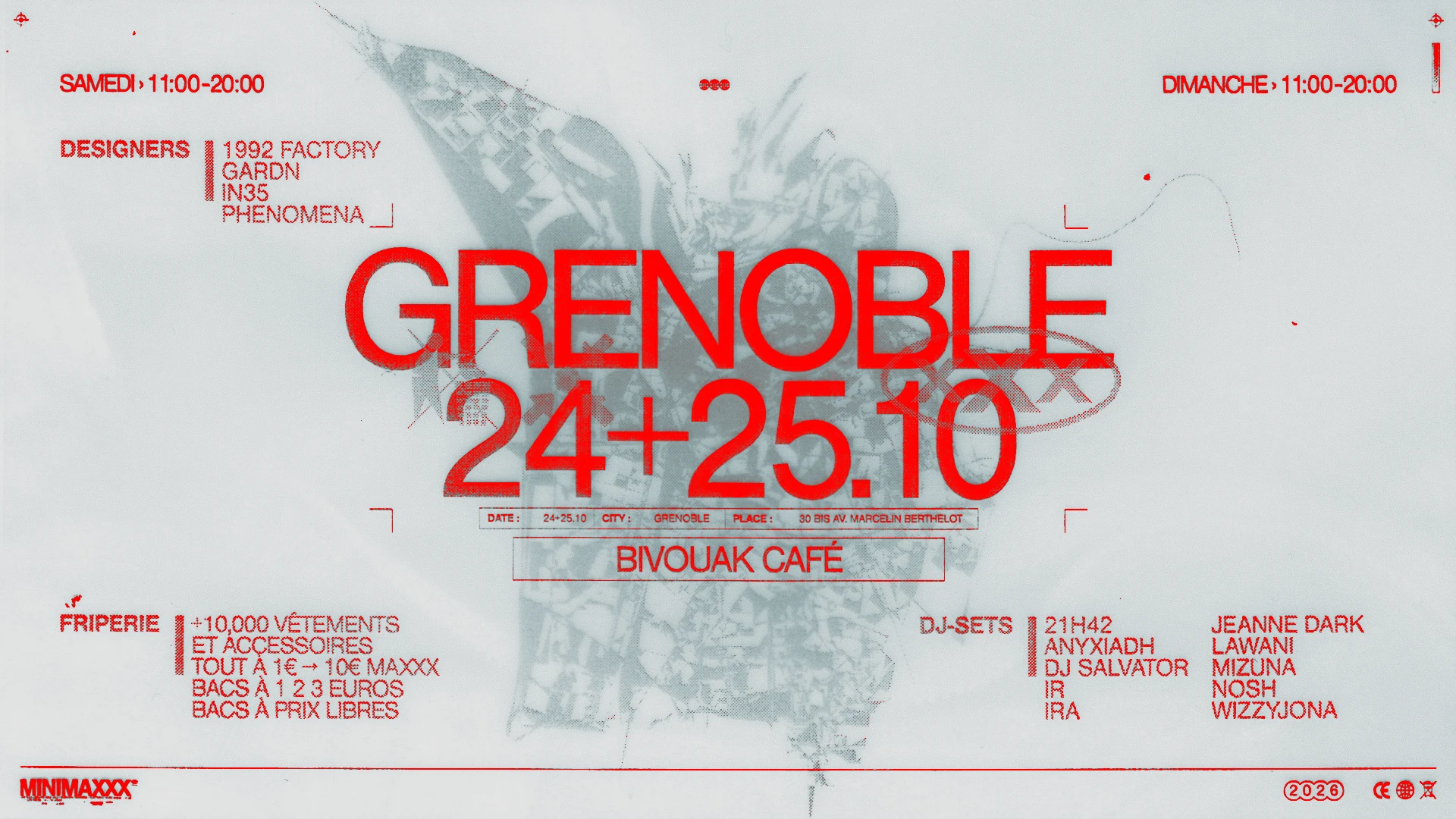 [Grenoble] Friperie + Dj-Sets + Designers Cover