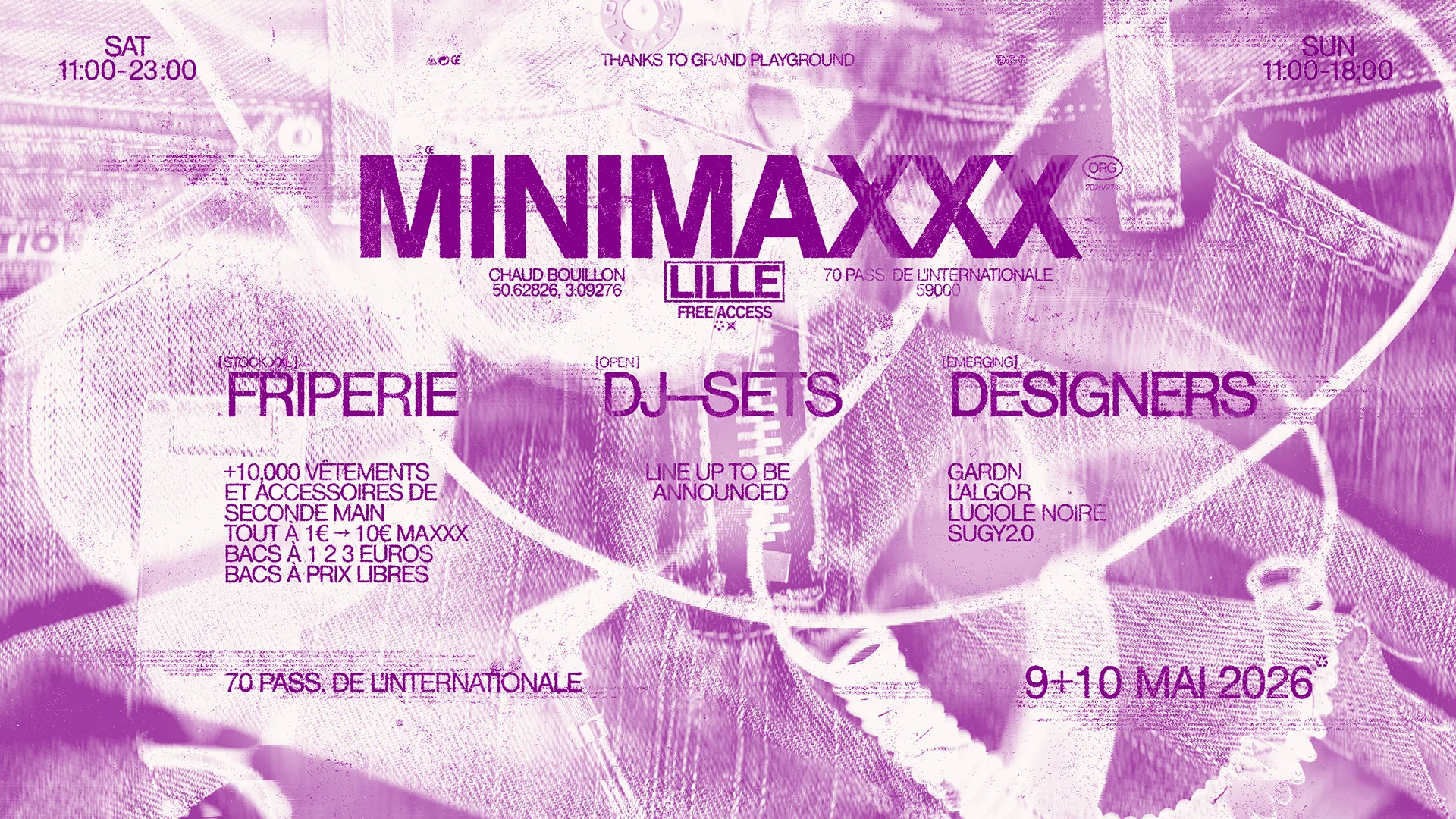 [Lille] Friperie + Dj-Sets + Designers Cover