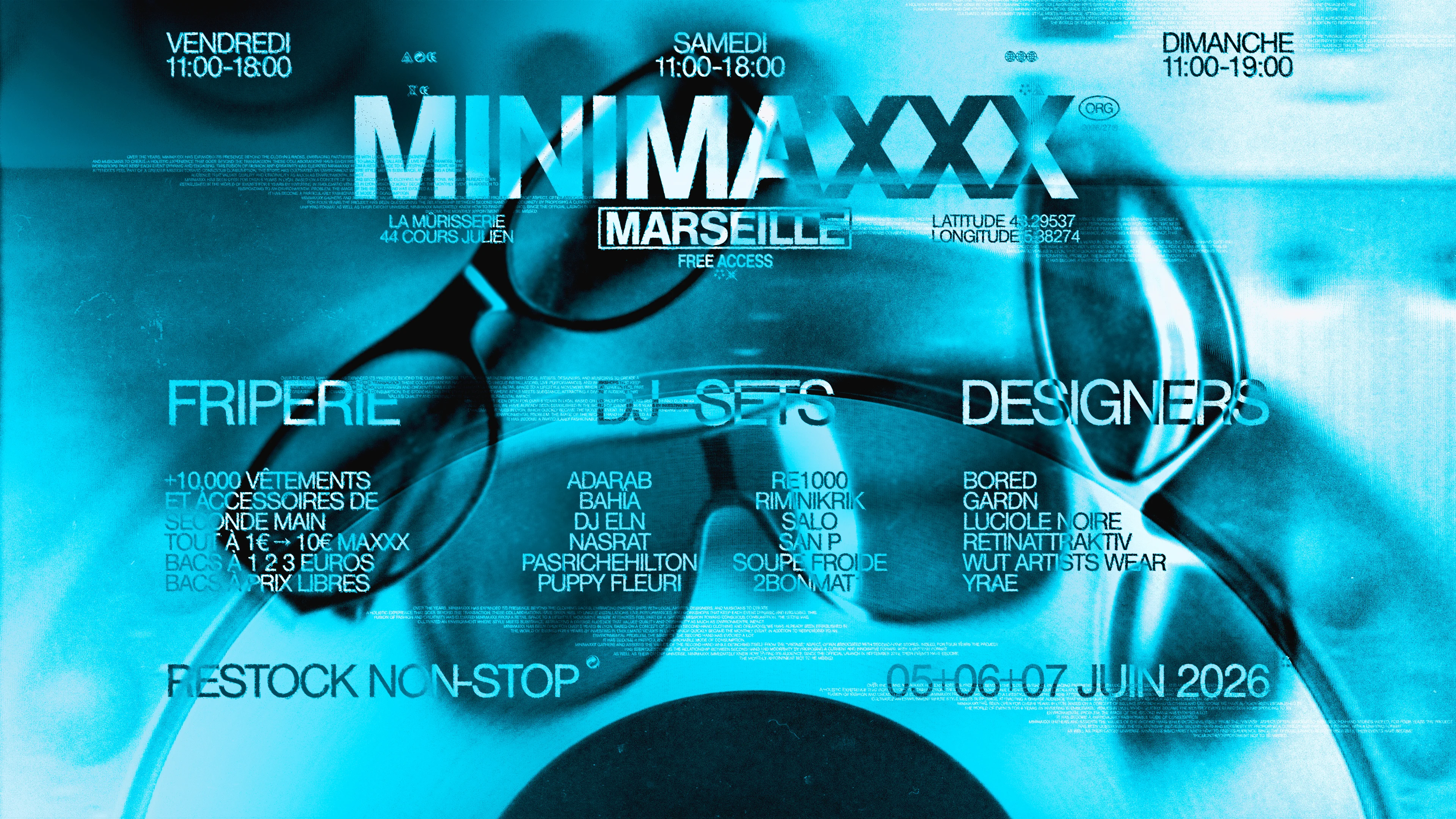 [Marseille] Friperie + Dj-Sets + Designers Cover