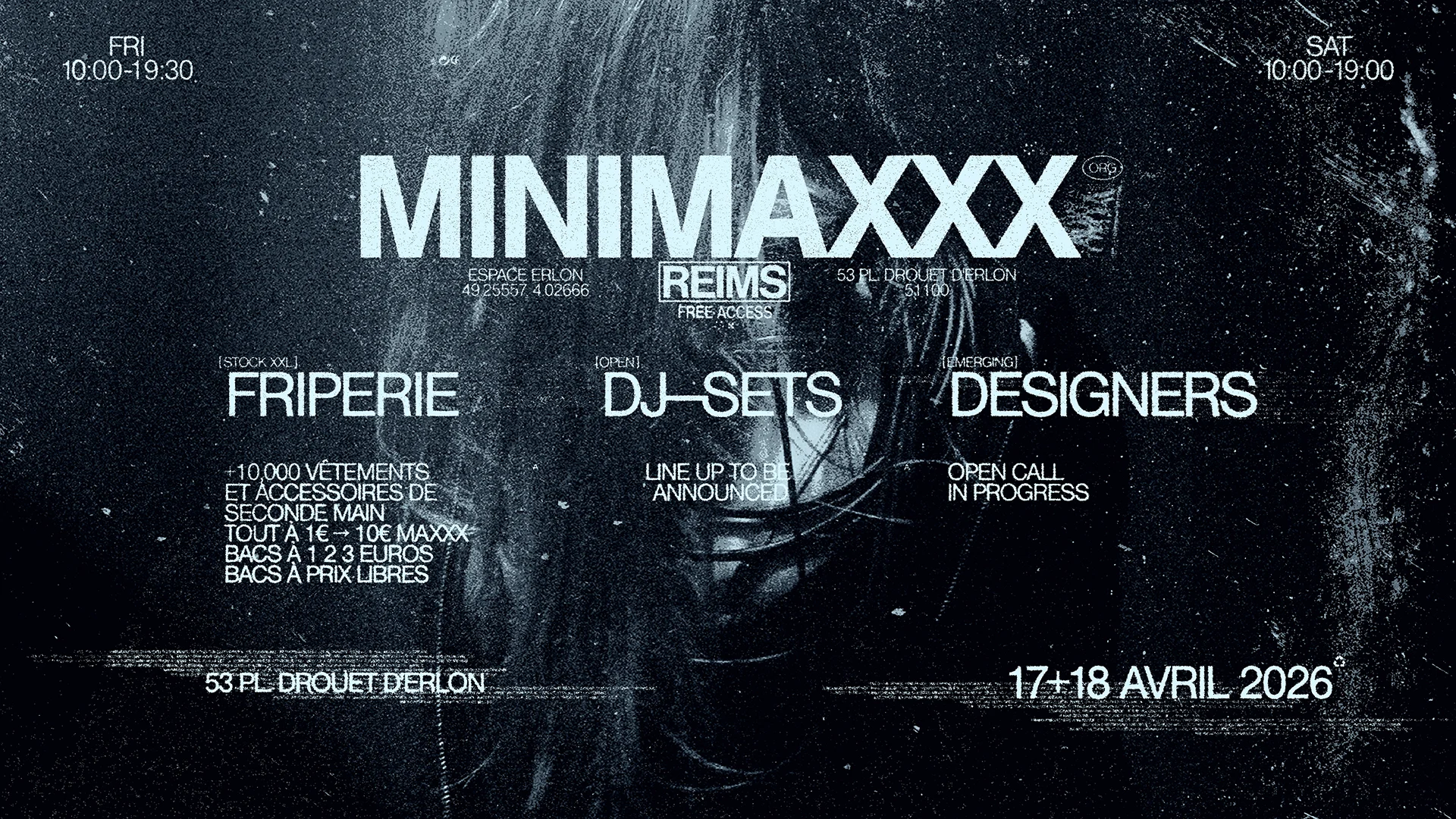 [Reims] Friperie + Dj-Sets + Designers Cover