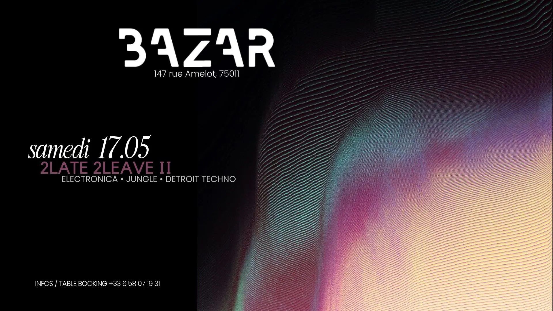 Bazar X 2late 2leave II Cover