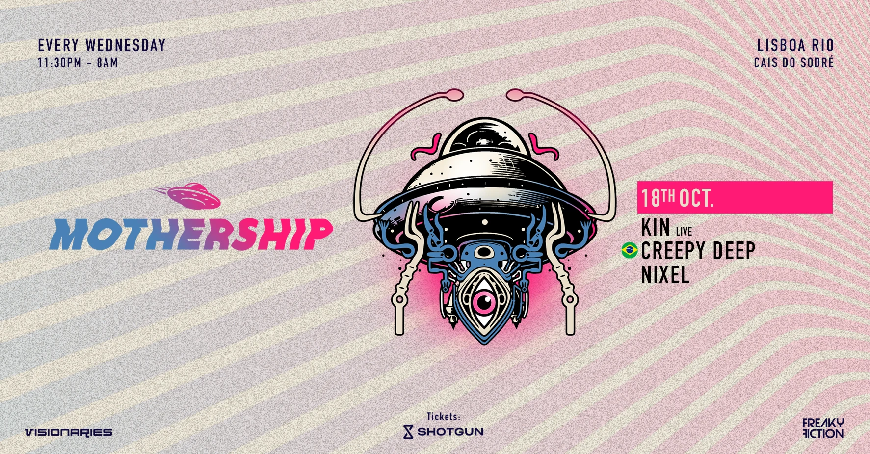 Mothership By Visionaries & Freaky Fiction - 18th Oct Cover