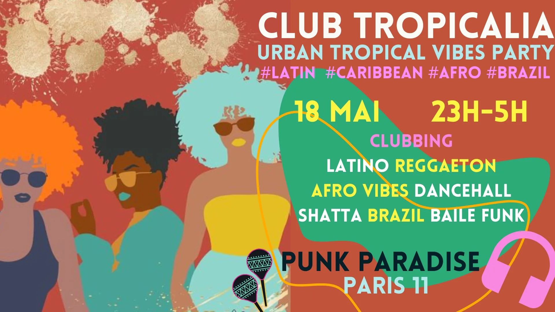 Club Tropicalia 18/5 ~ Afro, Latin, Caribbean, Brazil Vibes! Cover