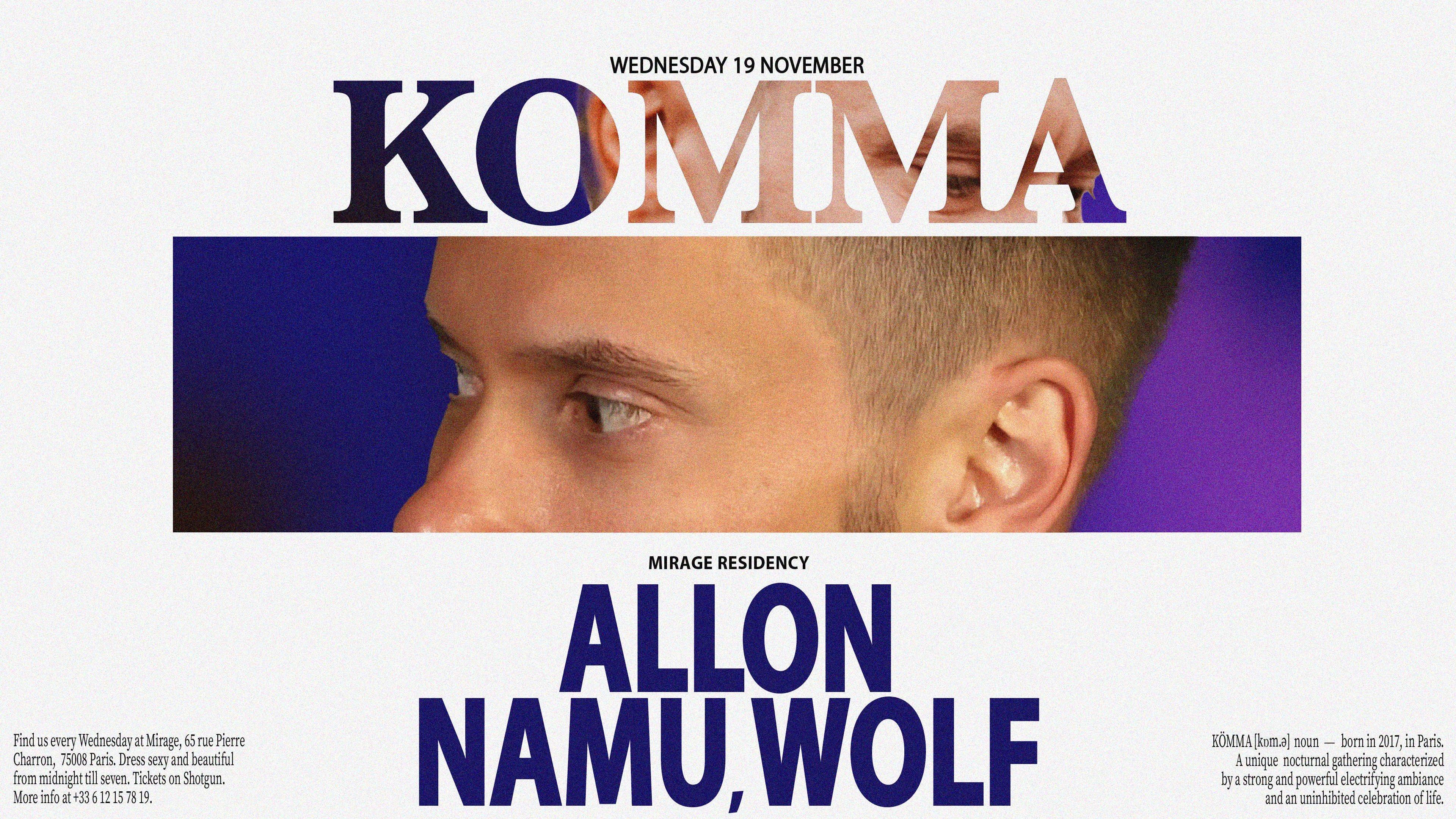 Kömma - Mirage: Allon, Namu, Wolf B2b Noy Cover