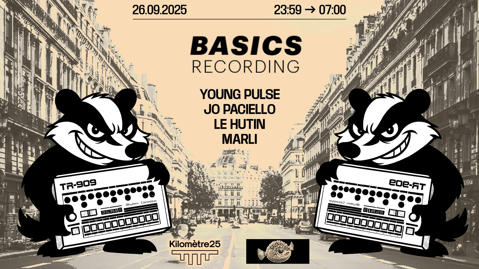 Basics Recording : Jo Paciello, Young Pulse, Le Hutin, Marli Cover