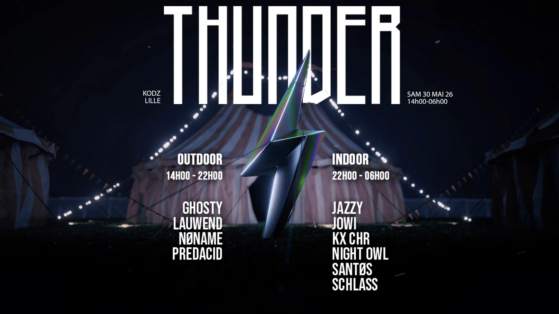 Kodz Open Air X Thunder : Jazzy, Jowi, Kx Chr & More Cover