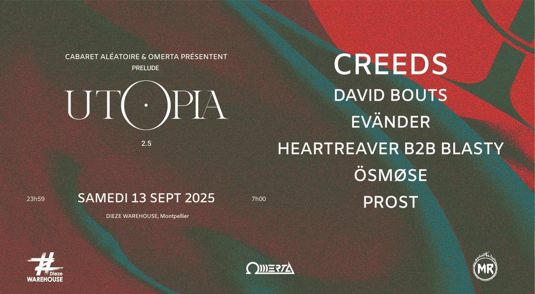 Prélude Utopia Festival X Omerta @ Dieze Warehouse Cover