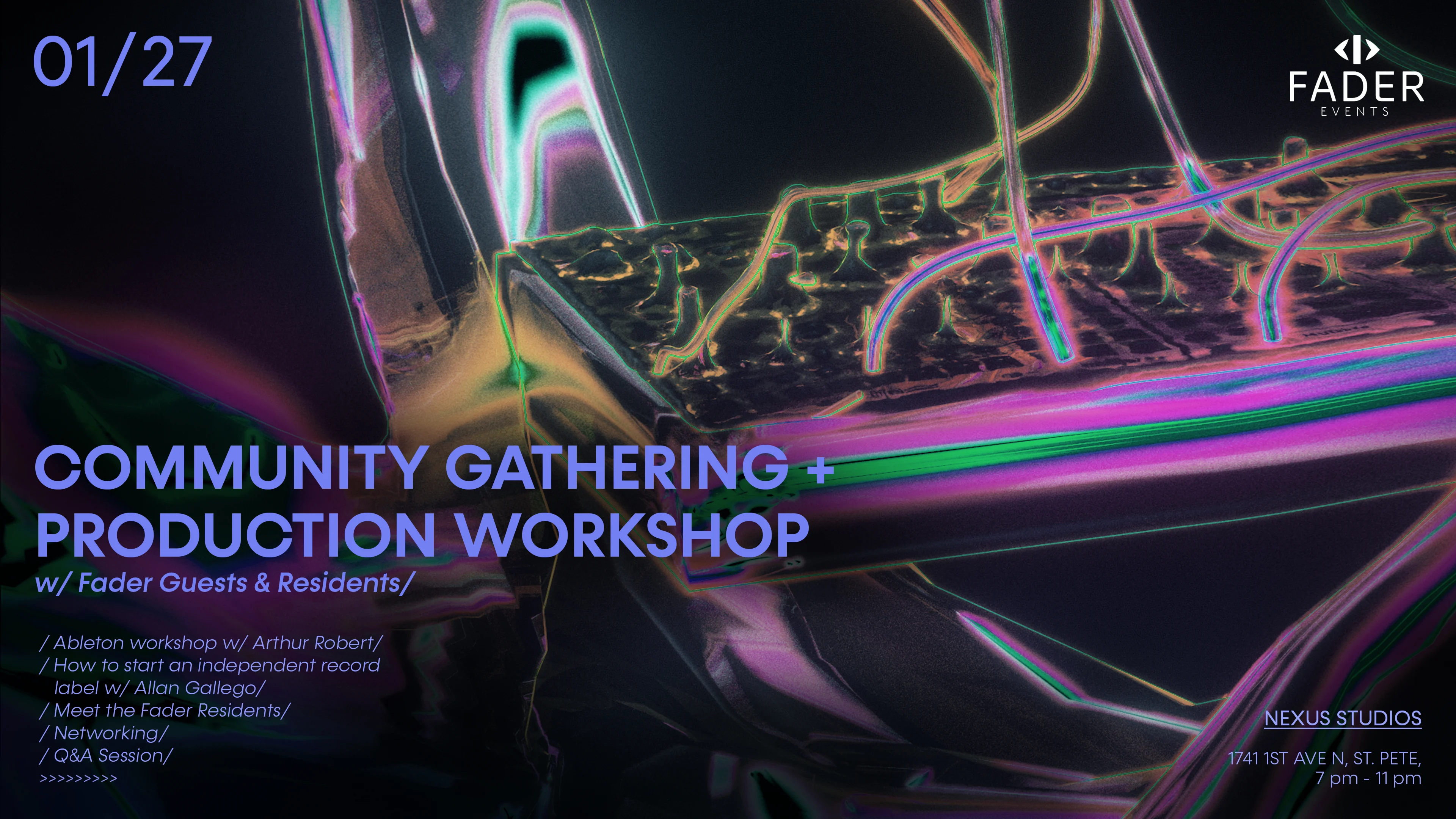Community Gathering + Production Workshop Cover
