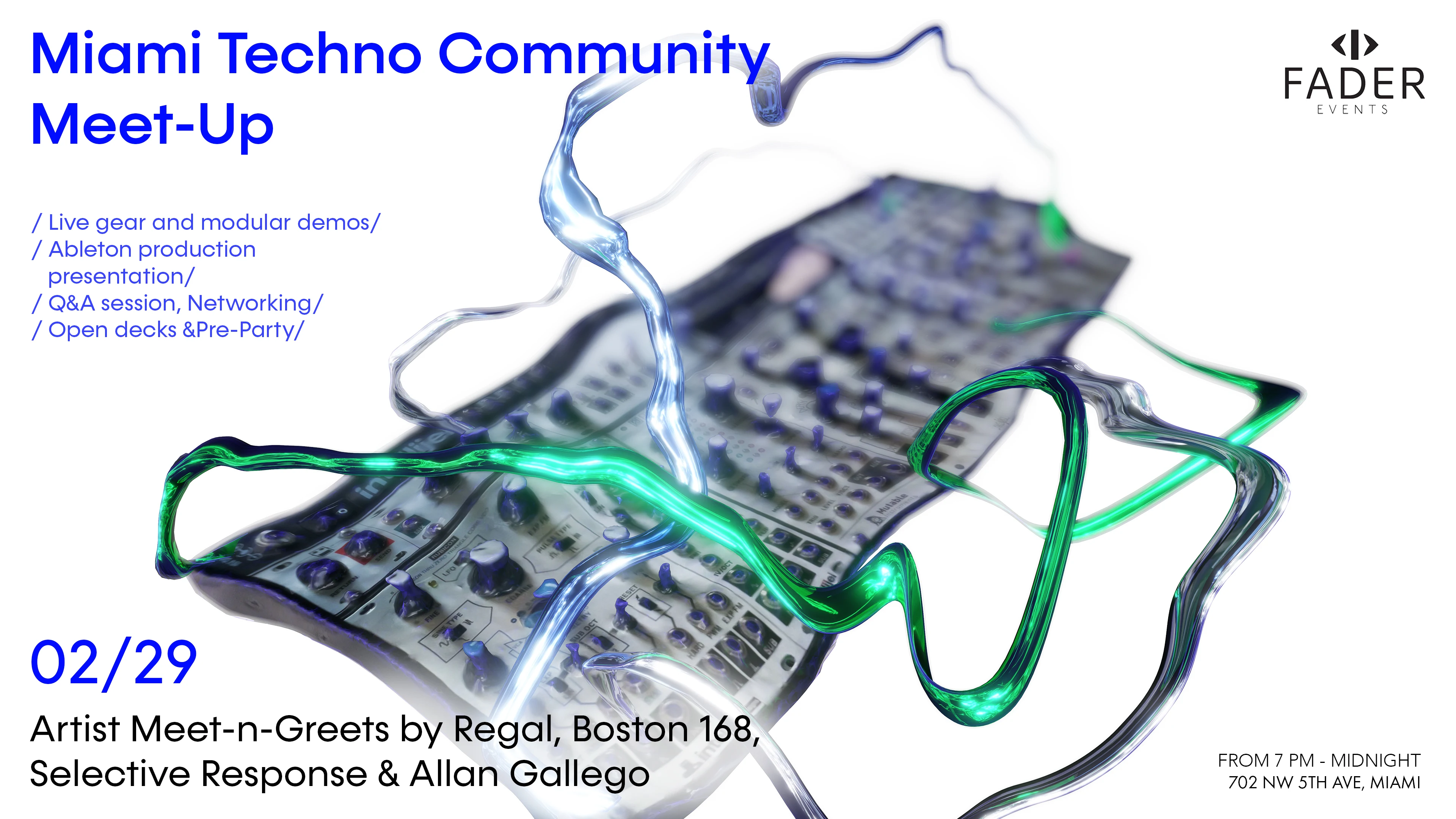 Miami Techno Community Meet-Up Cover