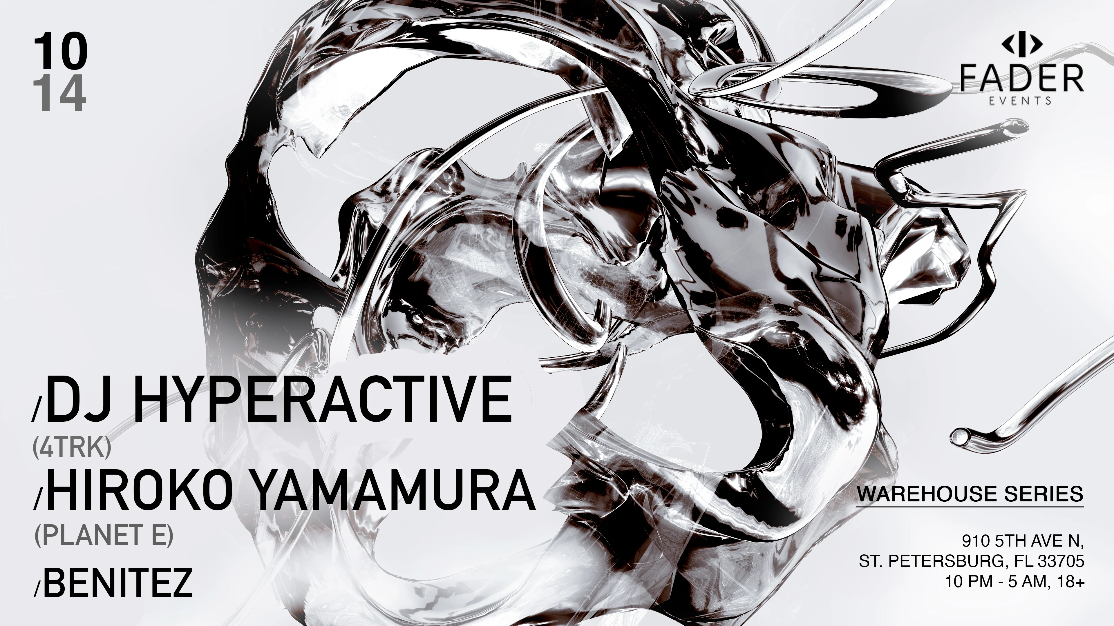 Fader Events Presents: Dj Hyperactive & Hiroko Yamamura Cover