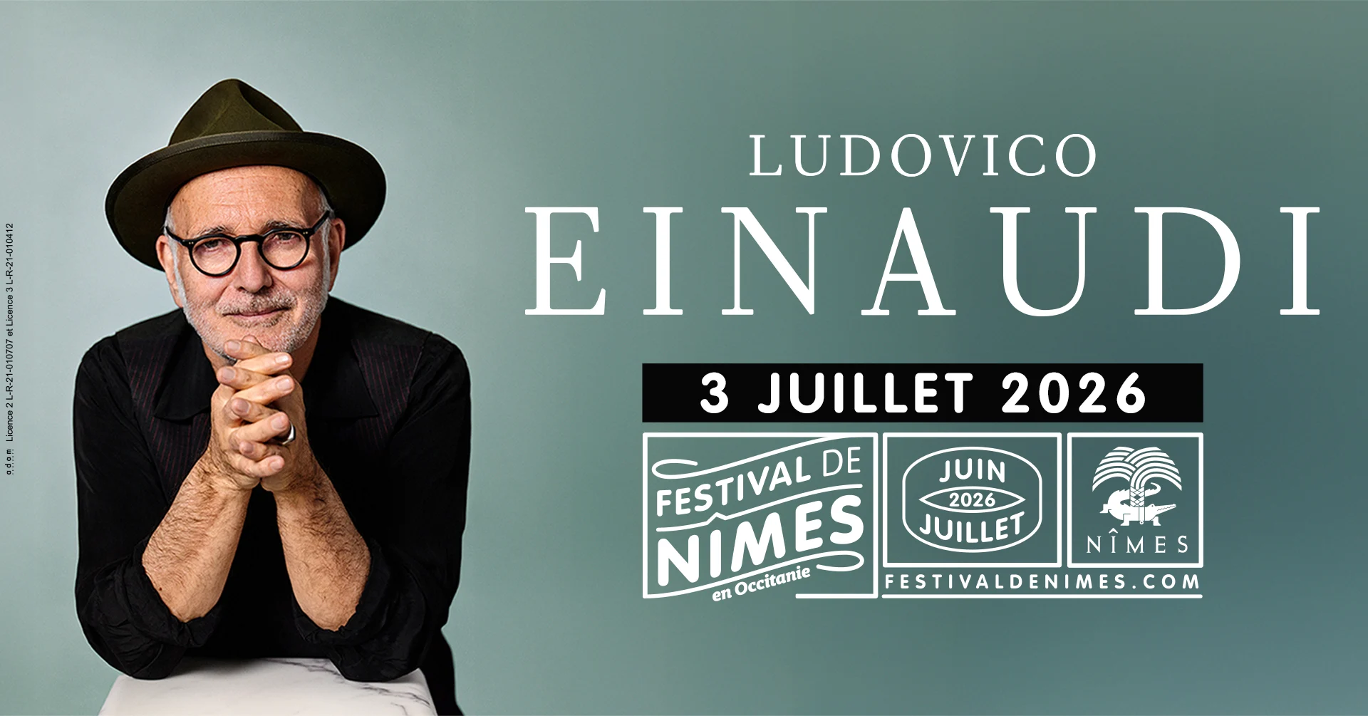 Ludovico Einaudi - Festival De Nimes 2026 Cover