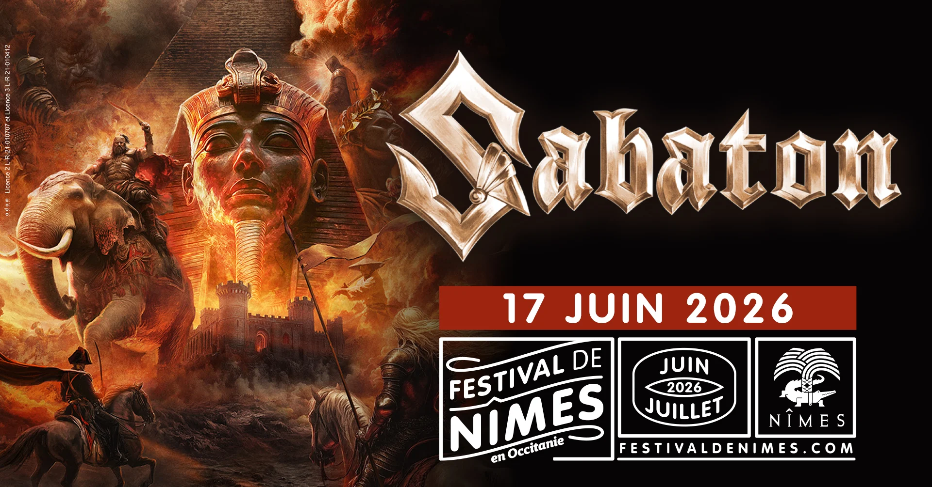 Sabaton - Festival De Nimes 2026 Cover