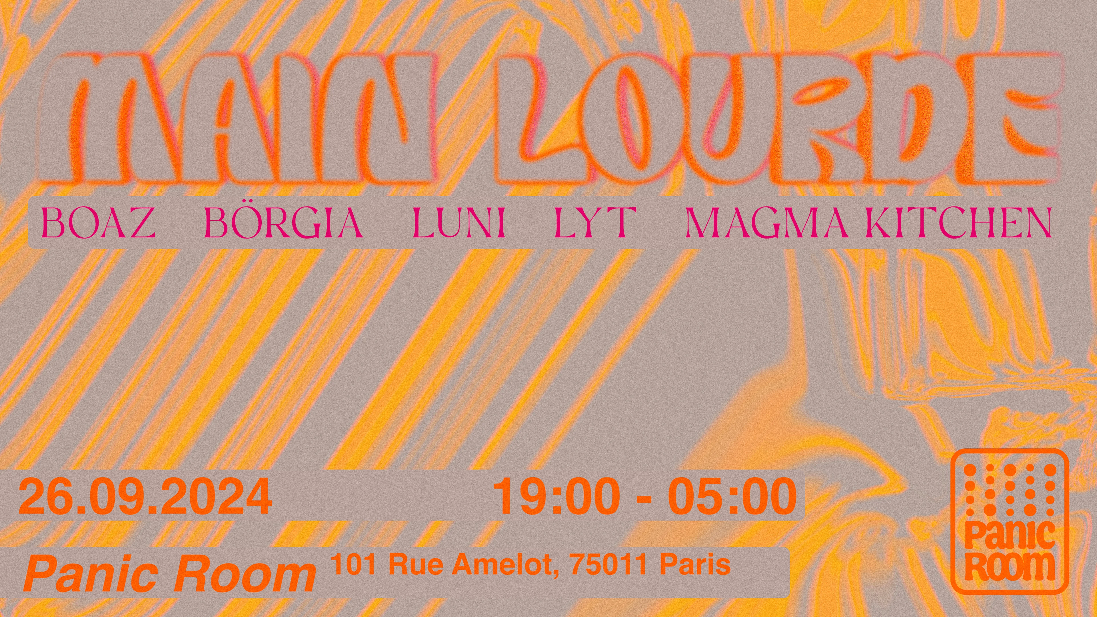 Main Lourde @ Panic Room Cover