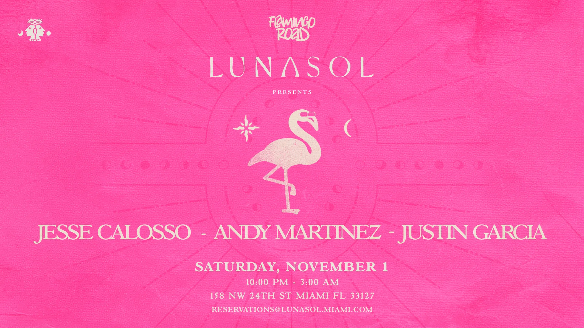 Lunasol X Flamingo Road Jesse Calosso & Andy Martinez Cover