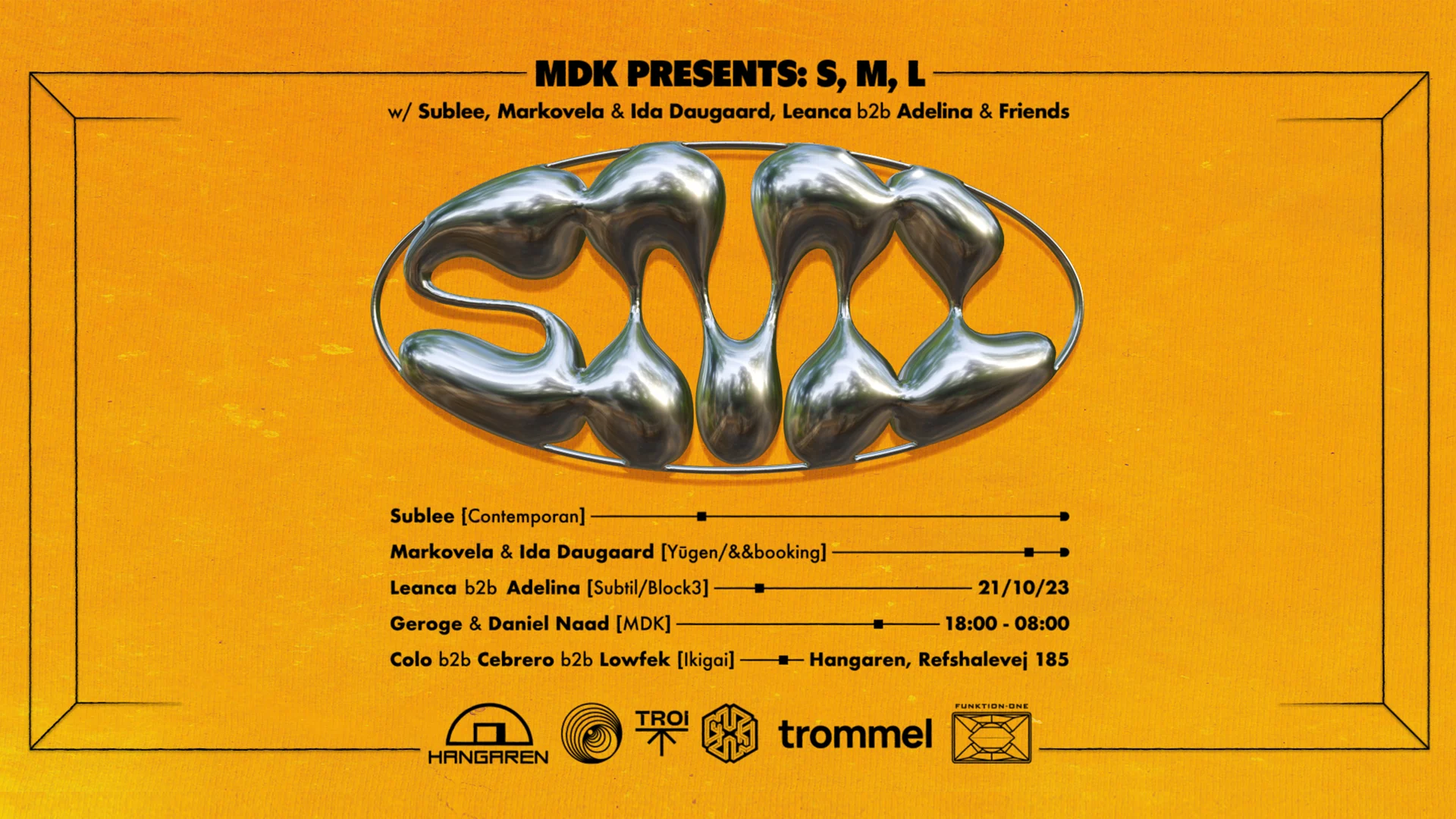 Mdk Presents: S, M, L Cover