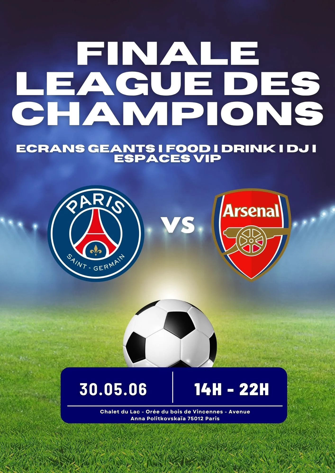 Big Fan Zone - Psg Vs Arsenal - Champions League Final Cover