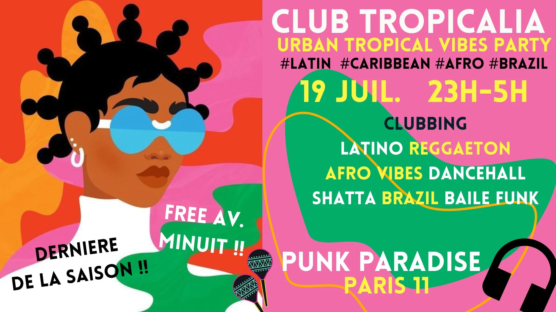 Club Tropicalia 19/7 ~ Afro, Latin, Caribbean, Brazil Vibes! Cover