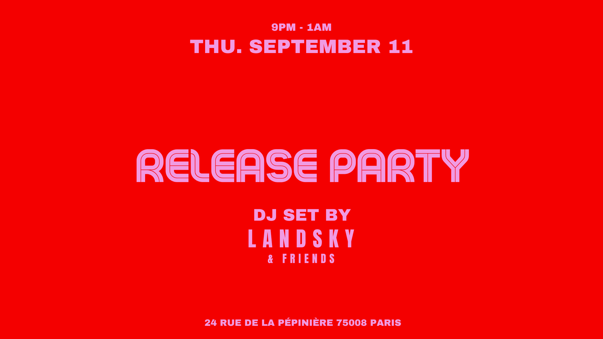 Landsky & Friends Release Party @ Slice Pizza Club Cover