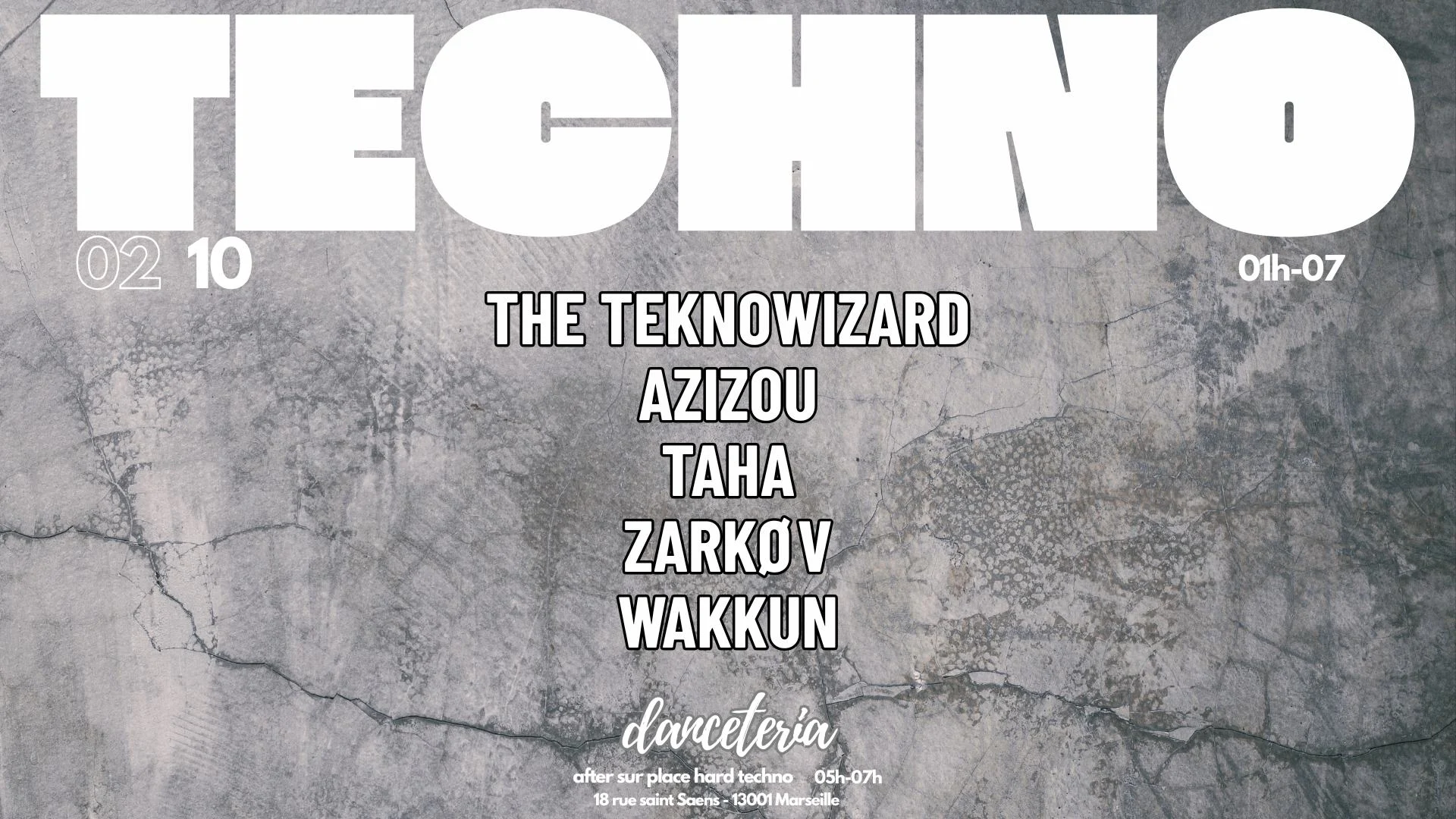 Techno @ Danceteria Cover
