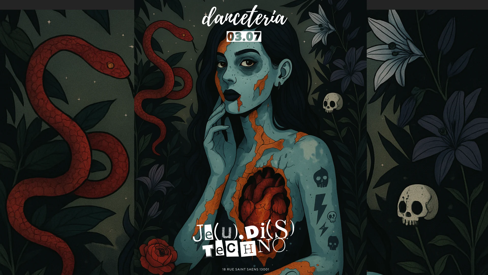 Je(U).DI(S) Techno @ Danceteria Cover