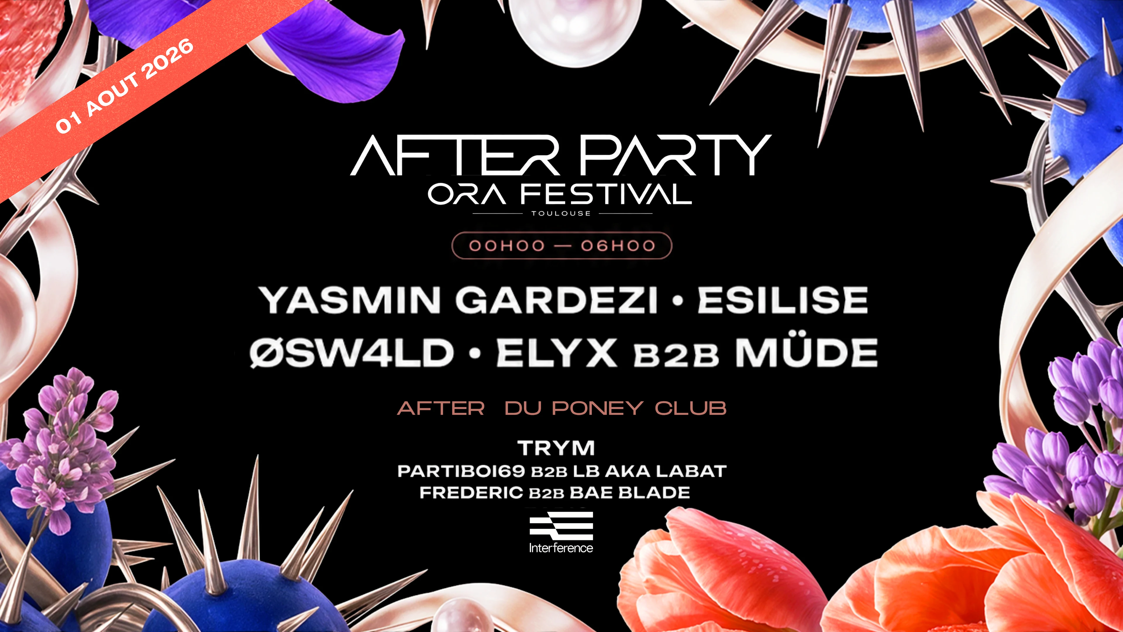 After Party Ora Festival 01 Août : Yasmin Gardezi - Esilise Cover