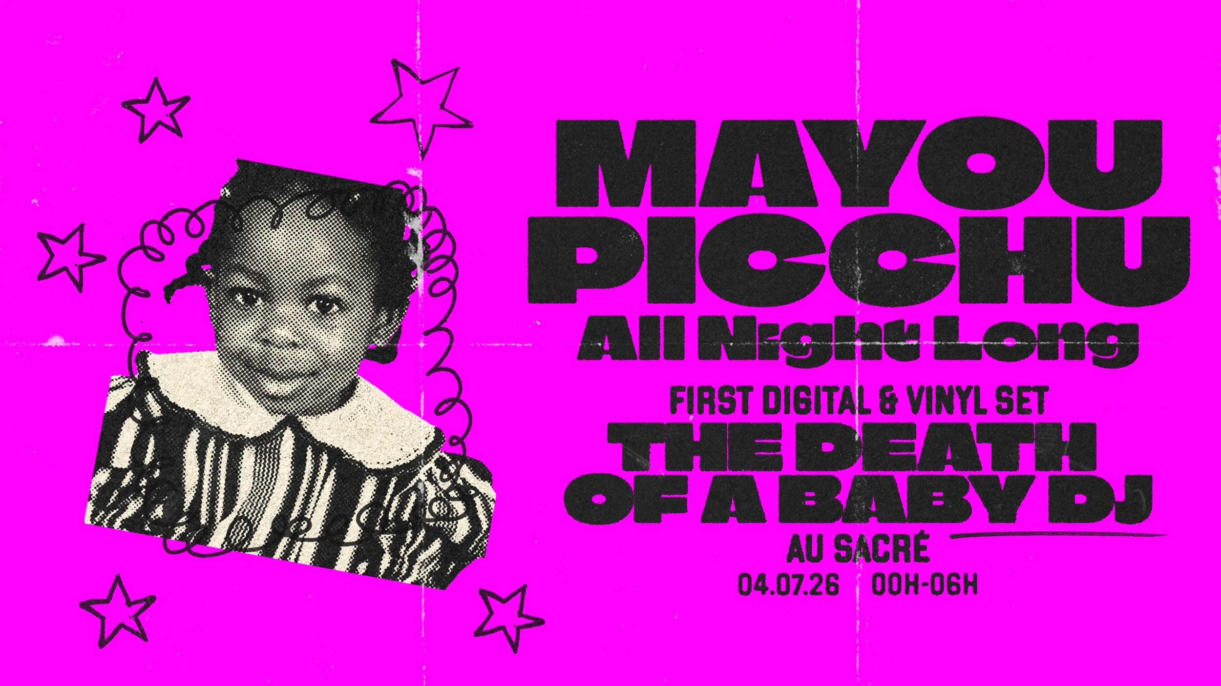 Sacré Présente : Death Of A Baby Dj : Mayou Picchu Anl Cover